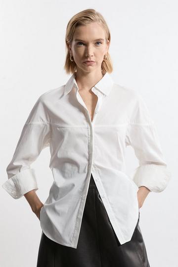 White Formal Tailored Collared Shirt