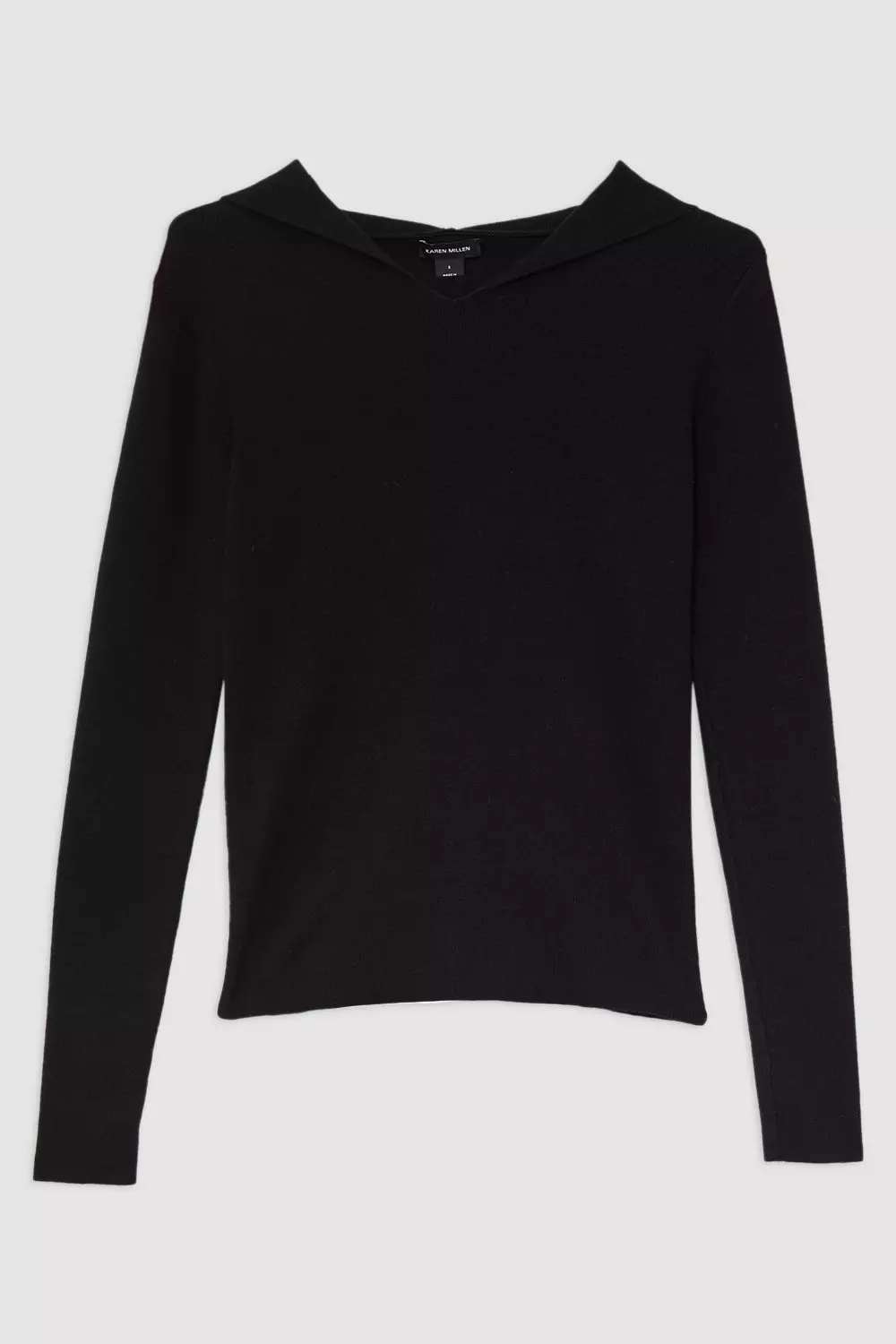 Cashmere Wool Blend Hoodie Karen Millen
