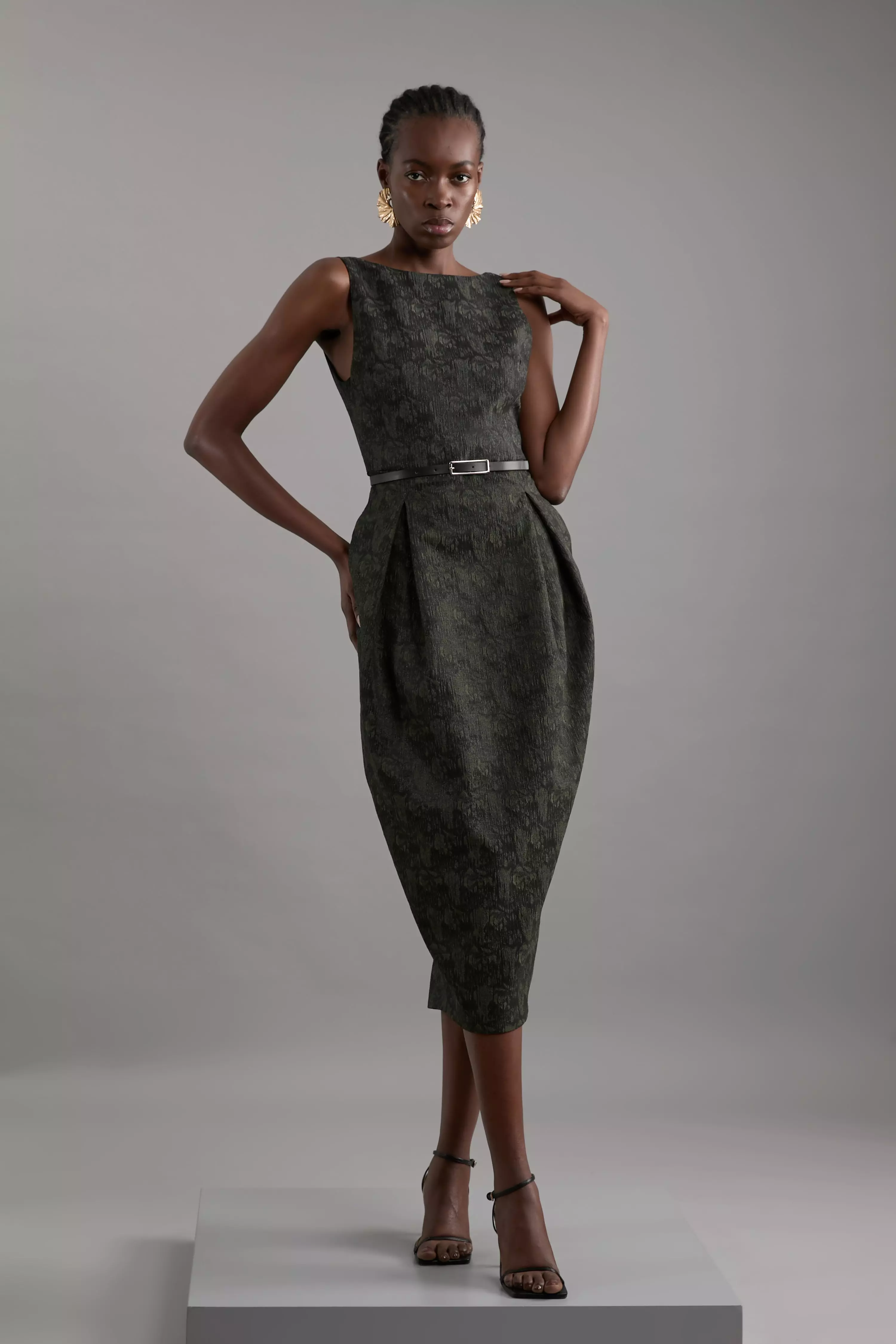 Meandering Jacquard pencil dress（ドレス）｜LE'RURE