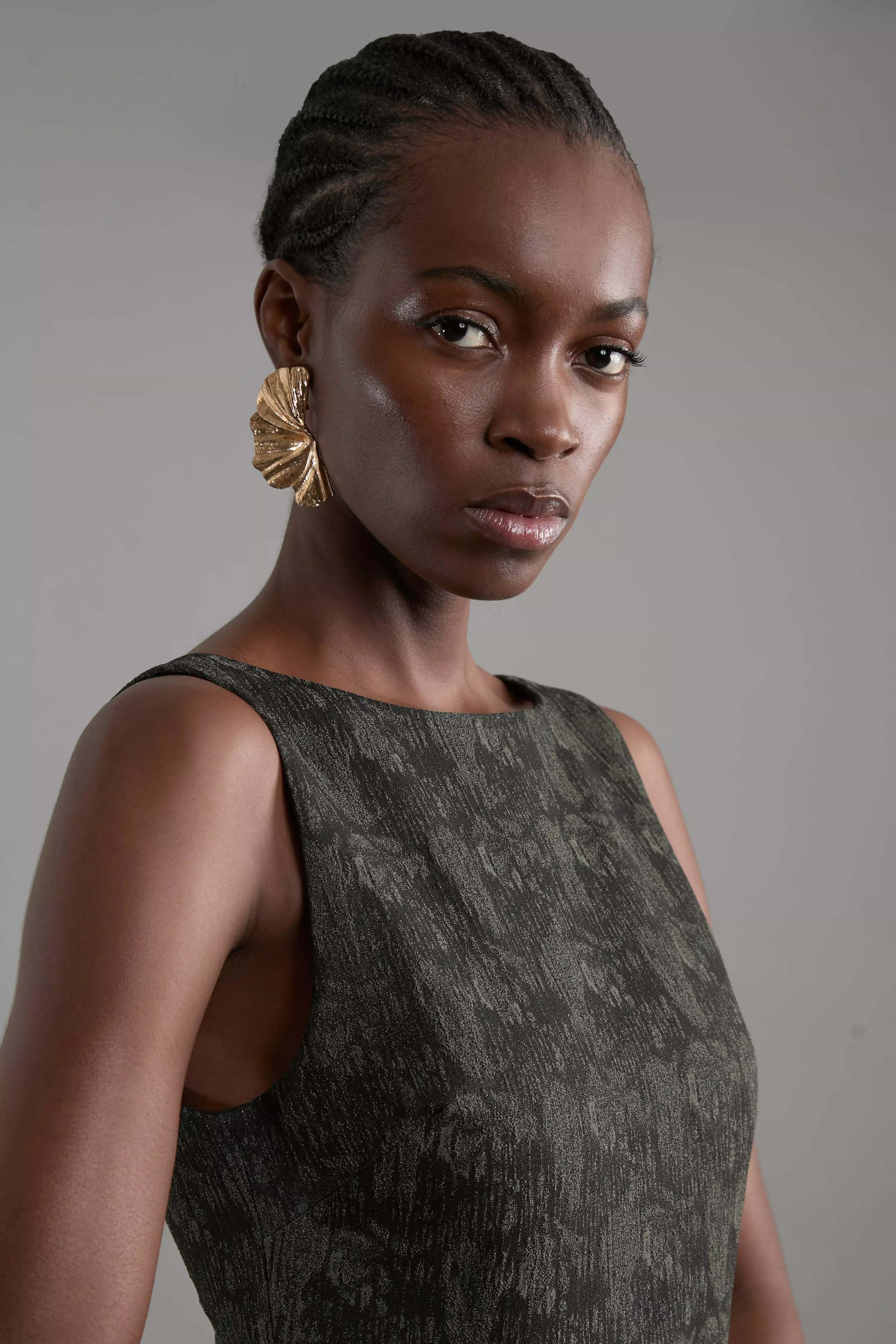 Jacquard Belted Pencil Tailored Midi Dress | Karen Millen