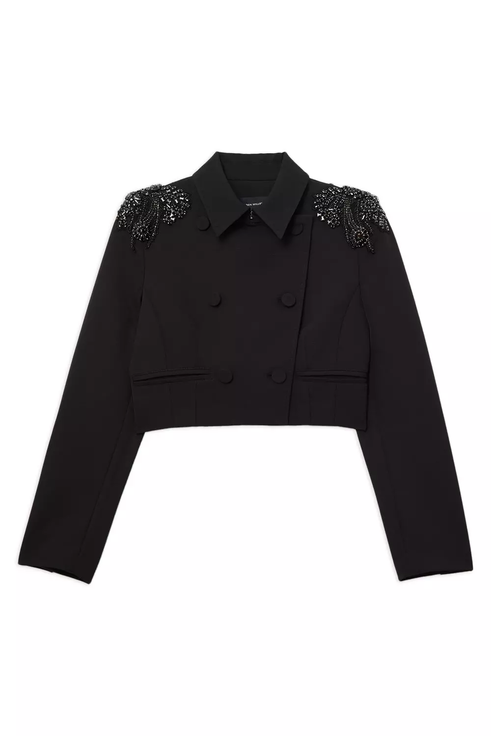 Crystal Embellished Tailored Double Breast Jacket | Karen Millen