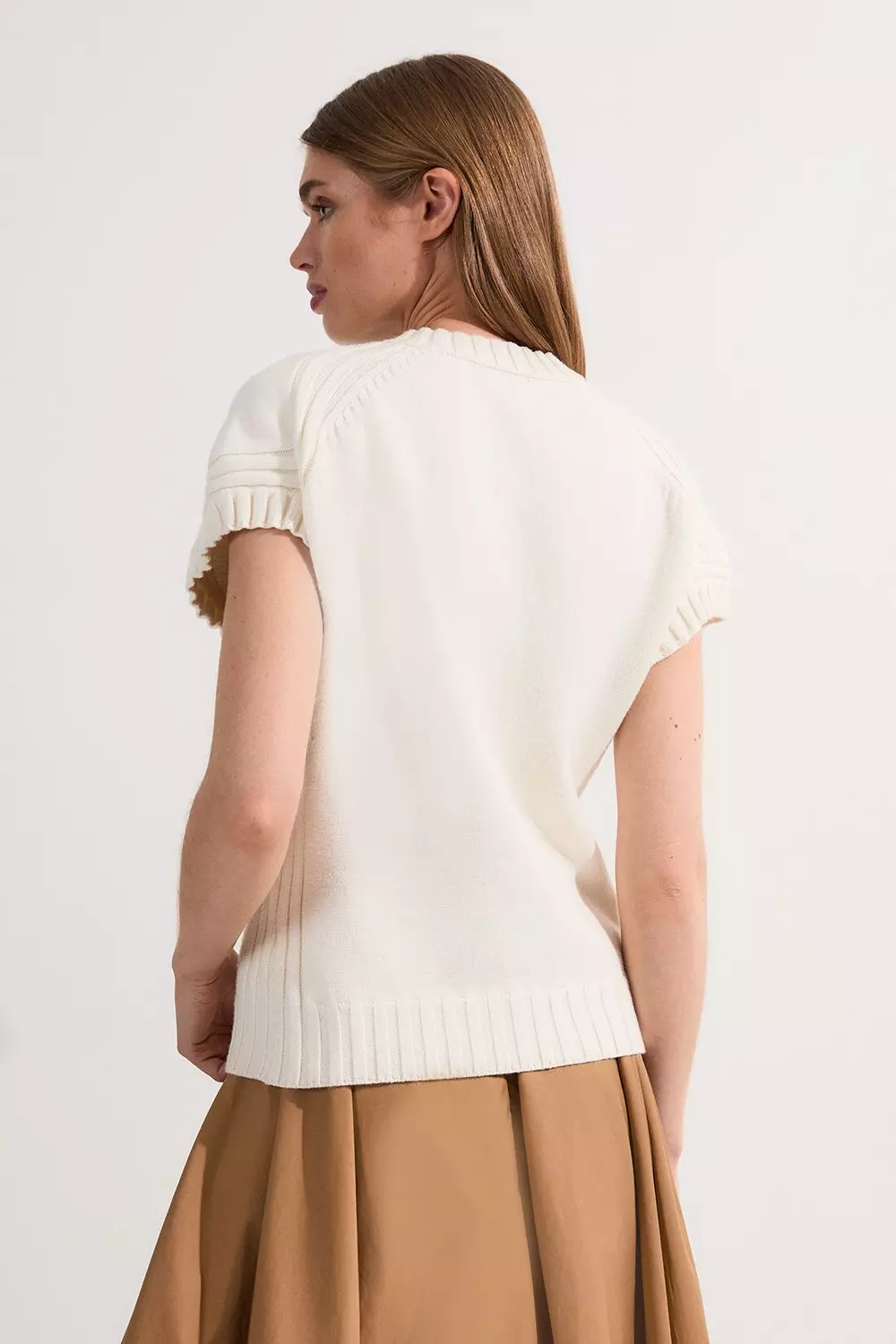 Karen silk knit tops