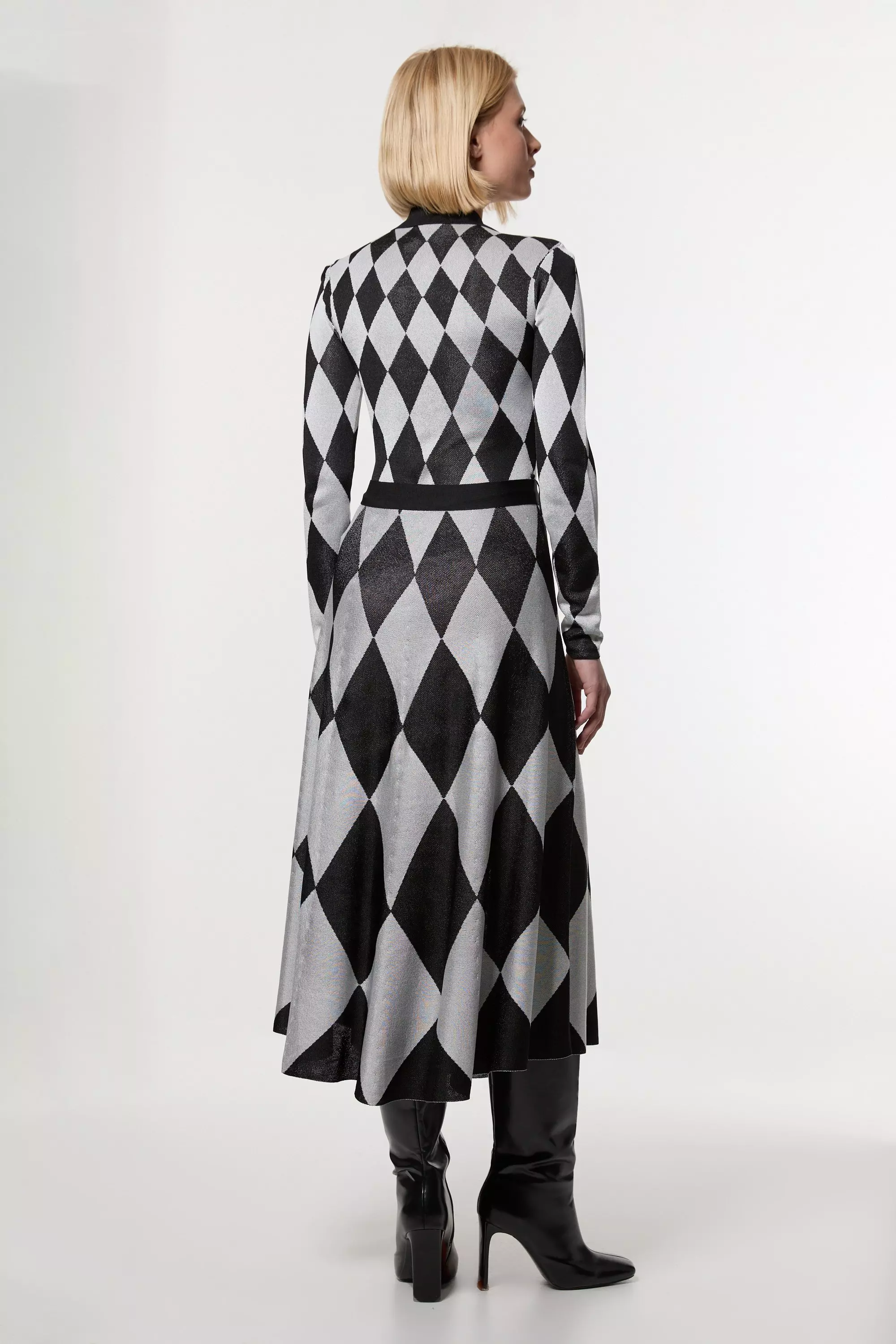【Karen Millen】 ショルダーディテール ミディドレス KAREN MILLEN Knot Chain Detail Maxi Dress | endource