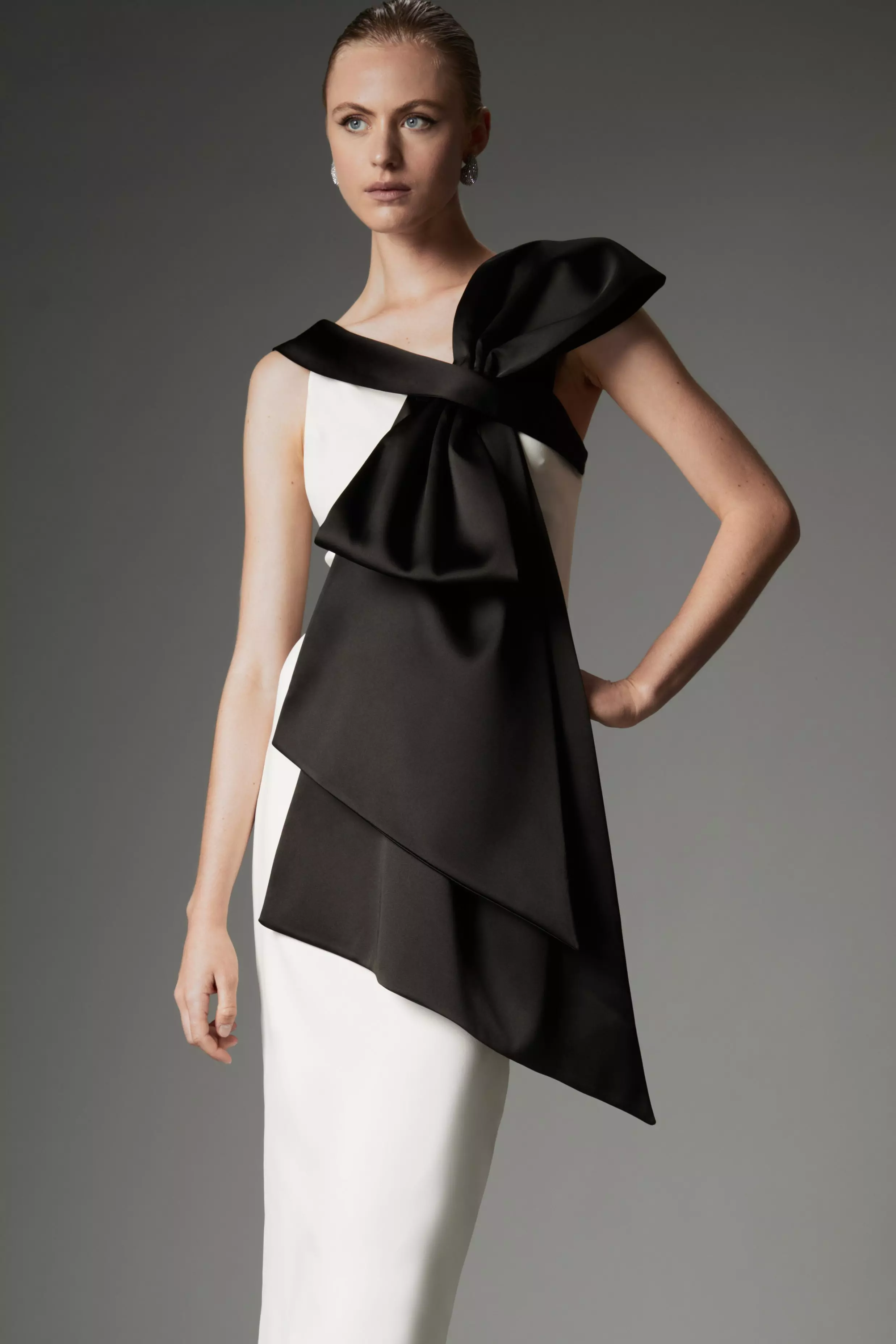 KAREN MILLEN☆Bow Detail Off The Shoulder ワンピース【UK発】 Archive Collection - Petite Bow Detail Off The Shoulder