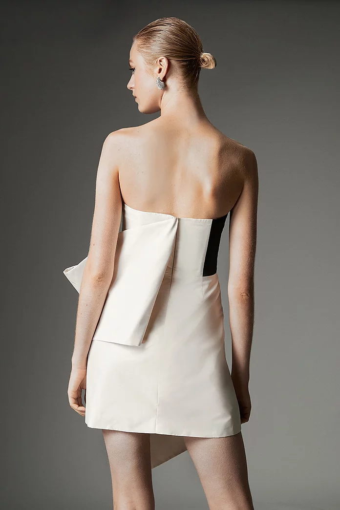 Archive Collection - Taffeta Bow Detail Woven Mini Dress Archive Collection - Taffeta Bow Detail Woven Mini Dress