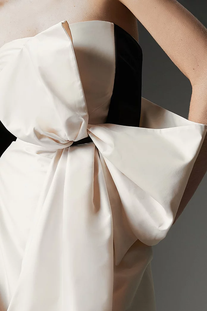 Archive Collection - Taffeta Bow Detail Woven Mini Dress Archive Collection - Taffeta Bow Detail Woven Mini Dress