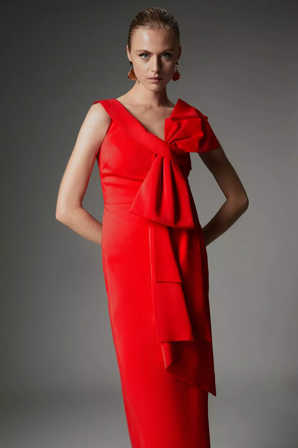 Archive Collection - Petite Bow Detail Asymmetric Off The