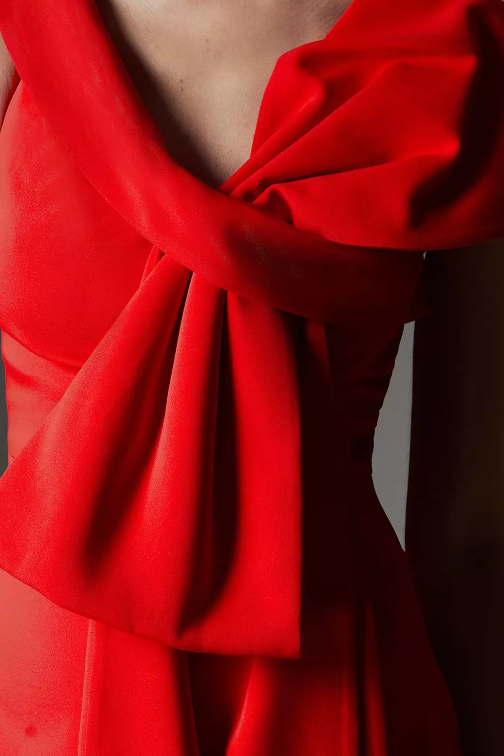 Archive Collection - Petite Bow Detail Asymmetric Off The