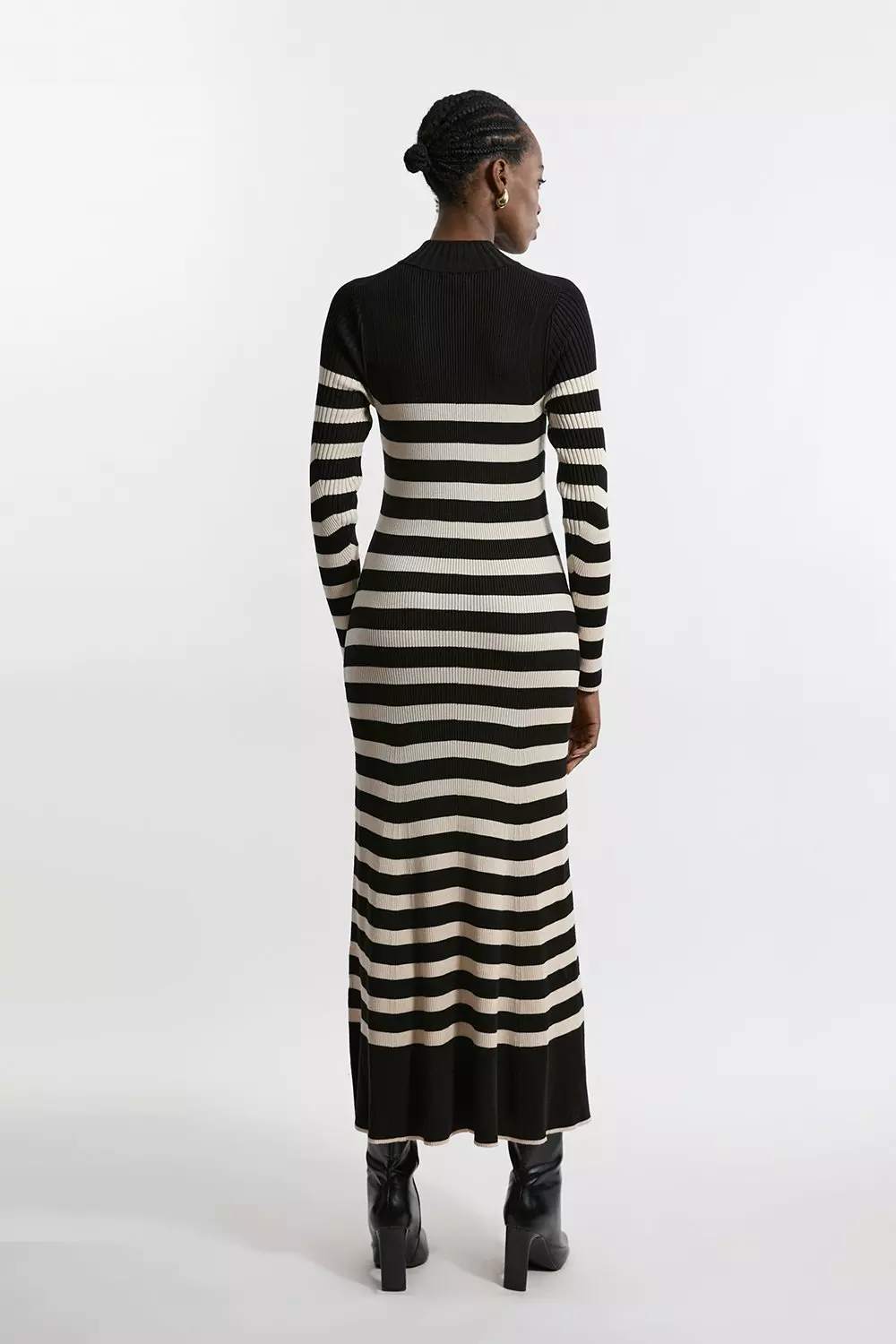 Viscose Blend Swing Hem Knitted Maxi Dress | Karen Millen