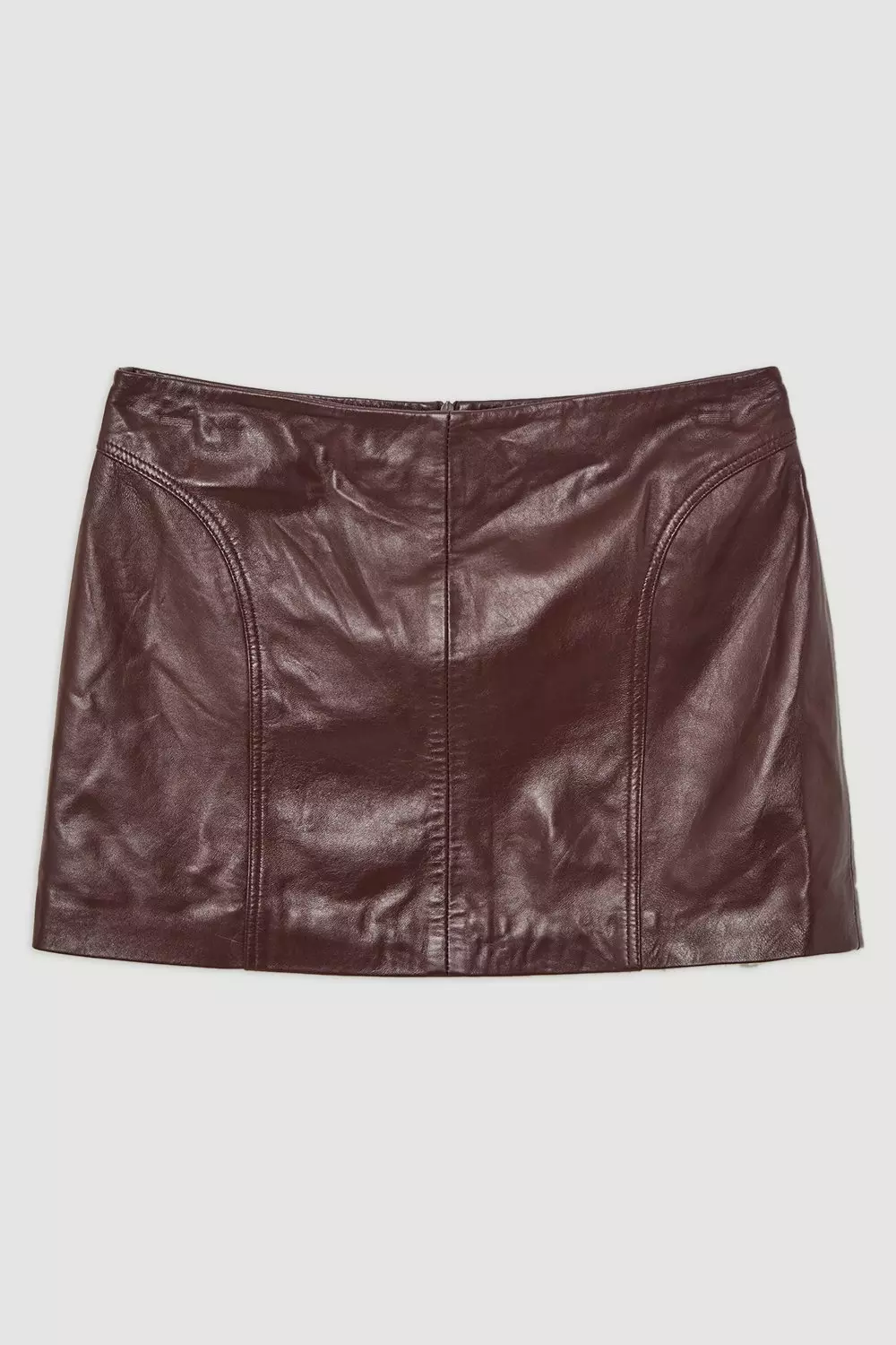 Karen millen leather mini skirt deals