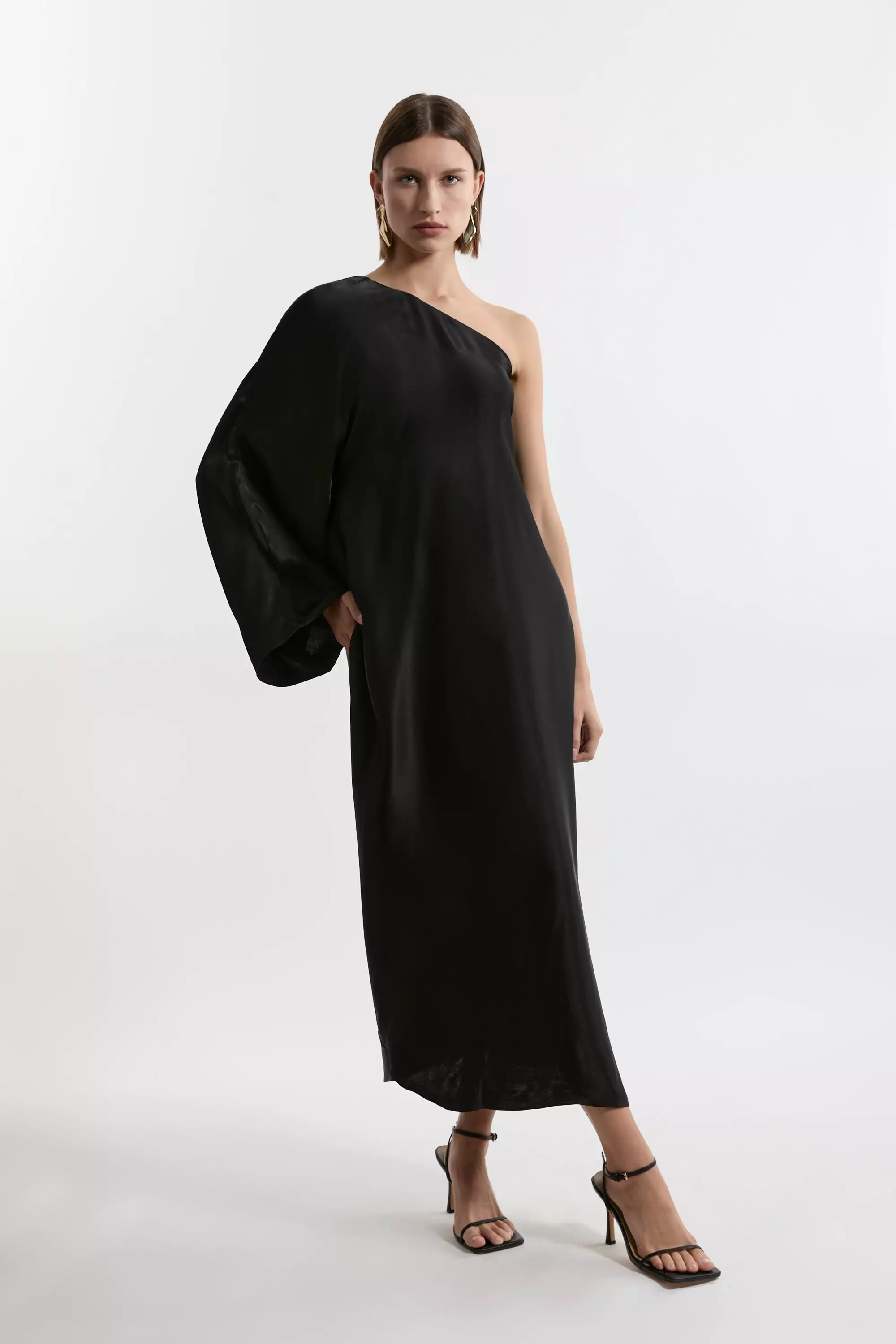 安心追跡【KAREN MILLEN】パイソン柄スカーフディティールマキシ bkk22490_black_xl?$