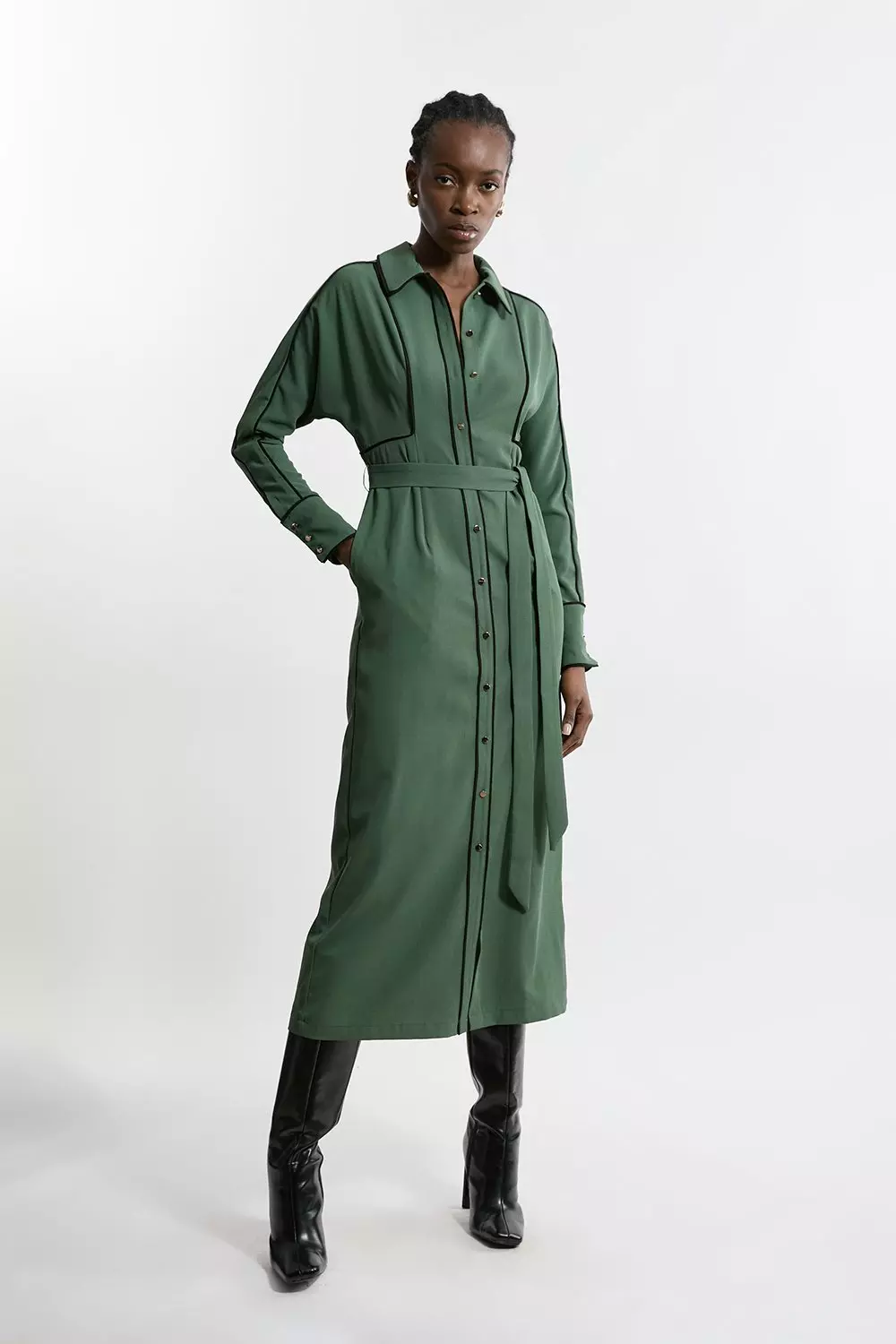 KAREN MILLEN ストラップ ドレス ◇KAREN MILLEN◇ ミラーフローラルストラップドレス