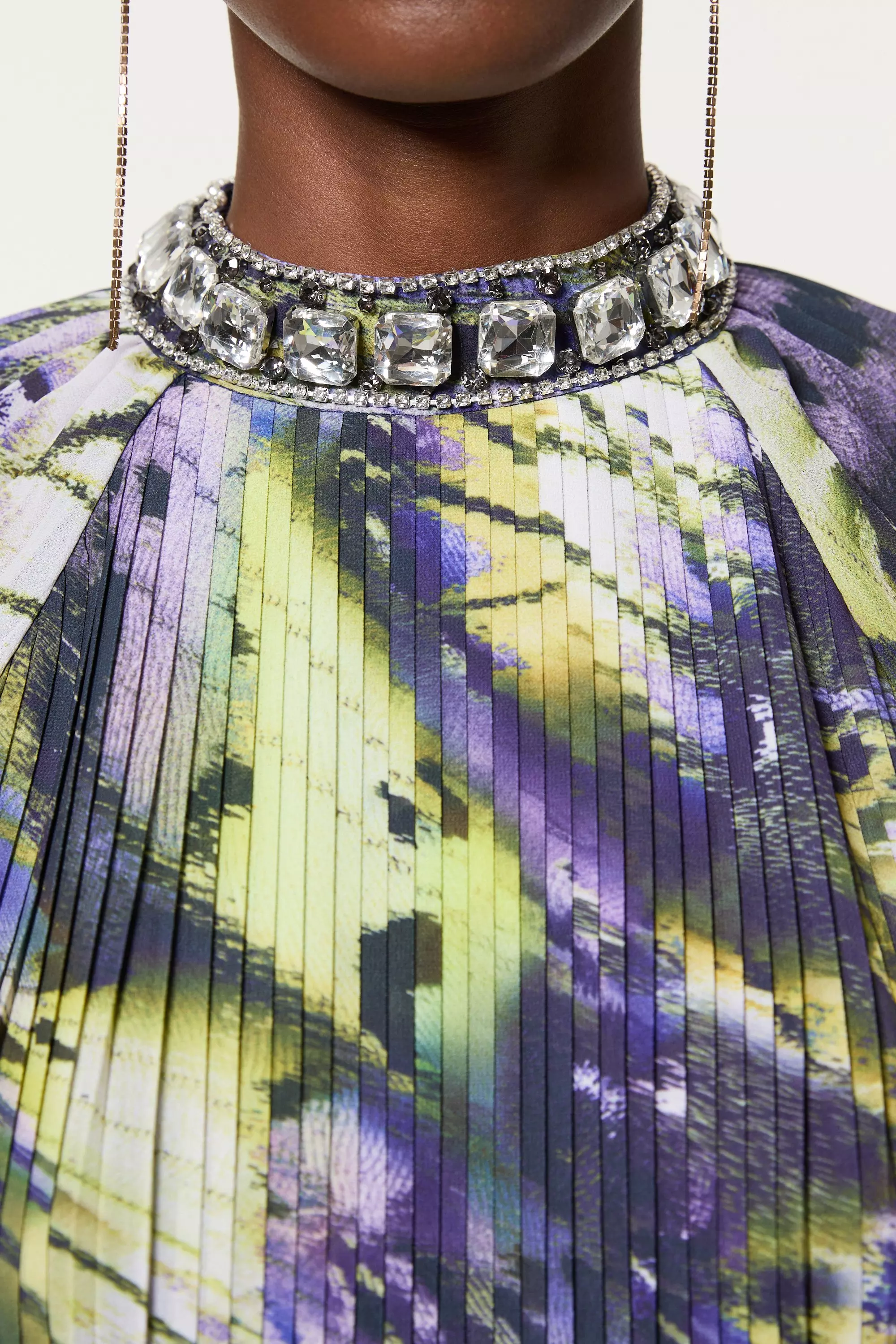 KAREN MILLEN ミディドレス ベアショルダー フリル バンドゥ KAREN MILLEN ミディドレス ベアショルダー フリル バンドゥ