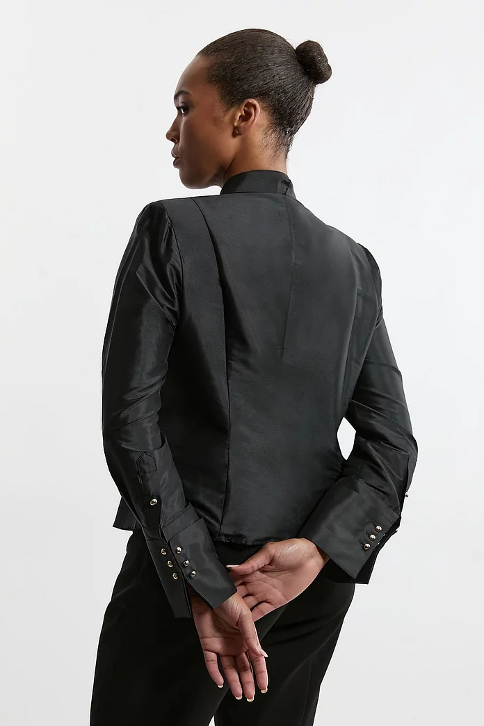 Archive Collection - Plus Size Taffeta Pleat Detail Shirt Archive Collection - Plus Size Taffeta Pleat Detail Shirt