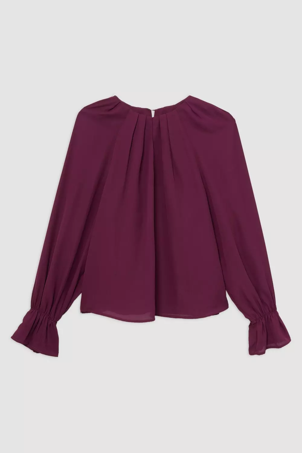 Georgette Woven Long Sleeve Blouse | Karen Millen