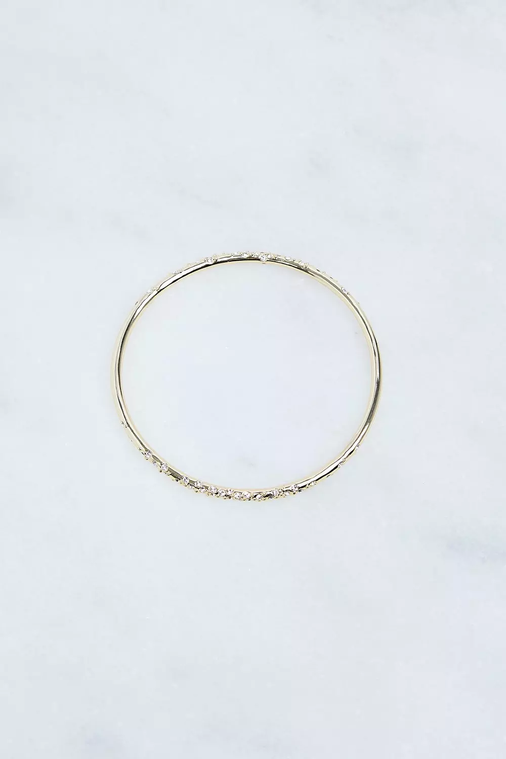 Gold Hand Set European Crystal Sprinkle Bangle  alternative image