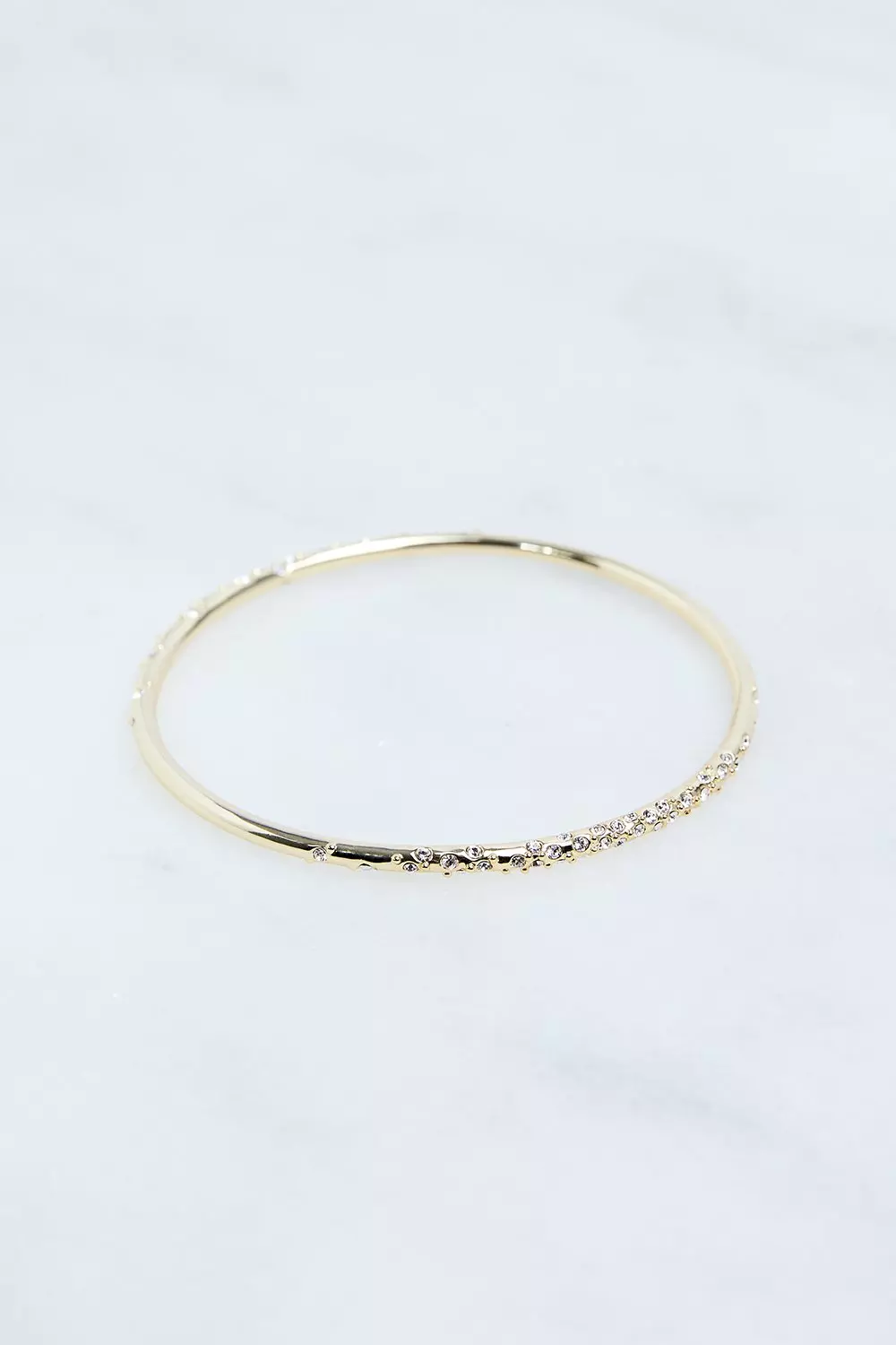 Gold Hand Set European Crystal Sprinkle Bangle  alternative image