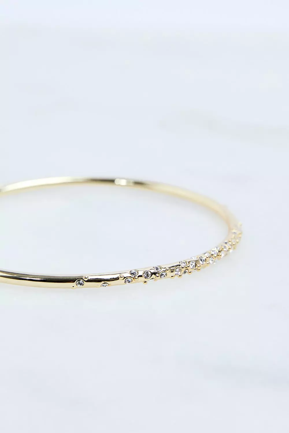 Gold Hand Set European Crystal Sprinkle Bangle  alternative image