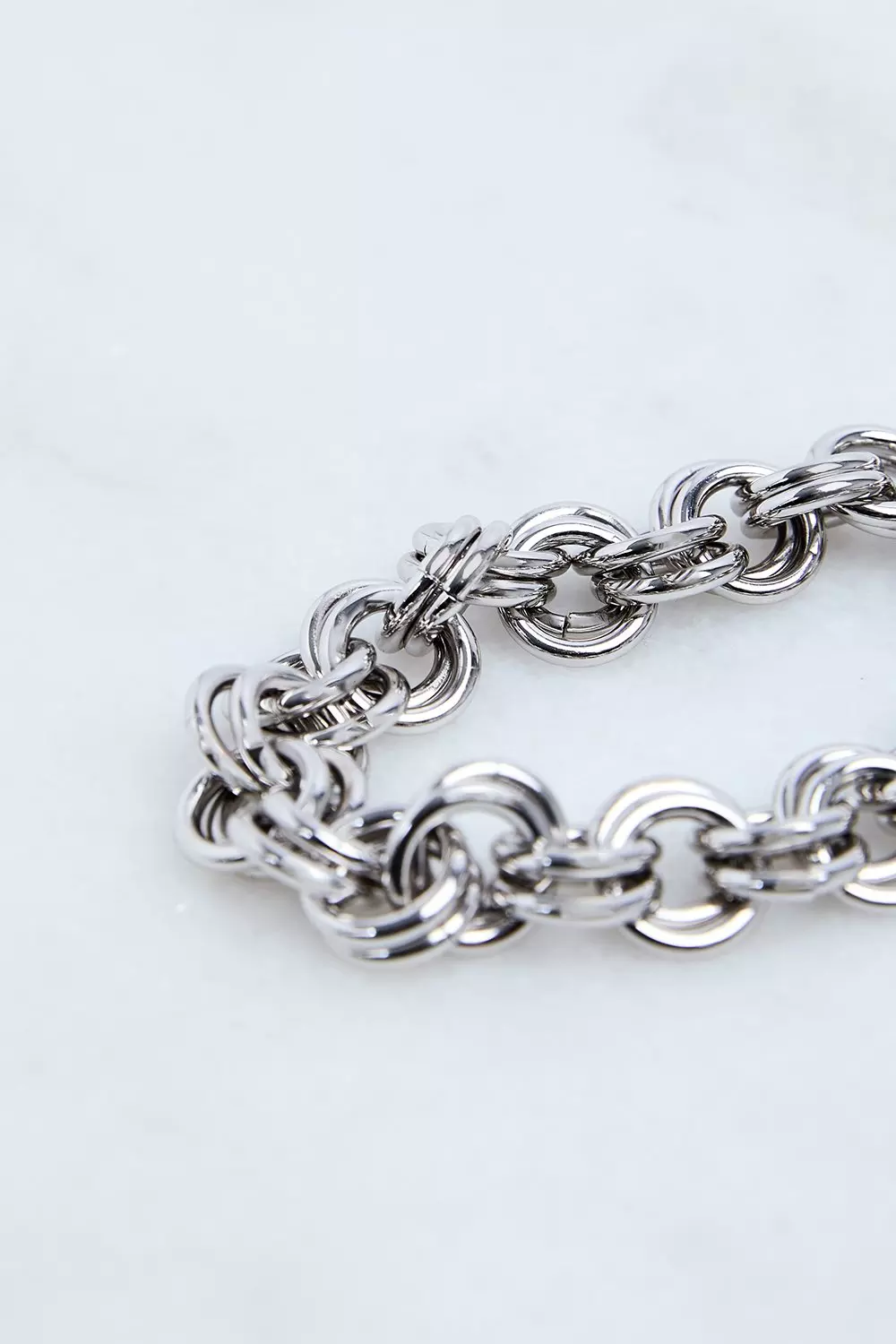 Hand Set European Crystal T Bar Chain Necklace Karen Millen