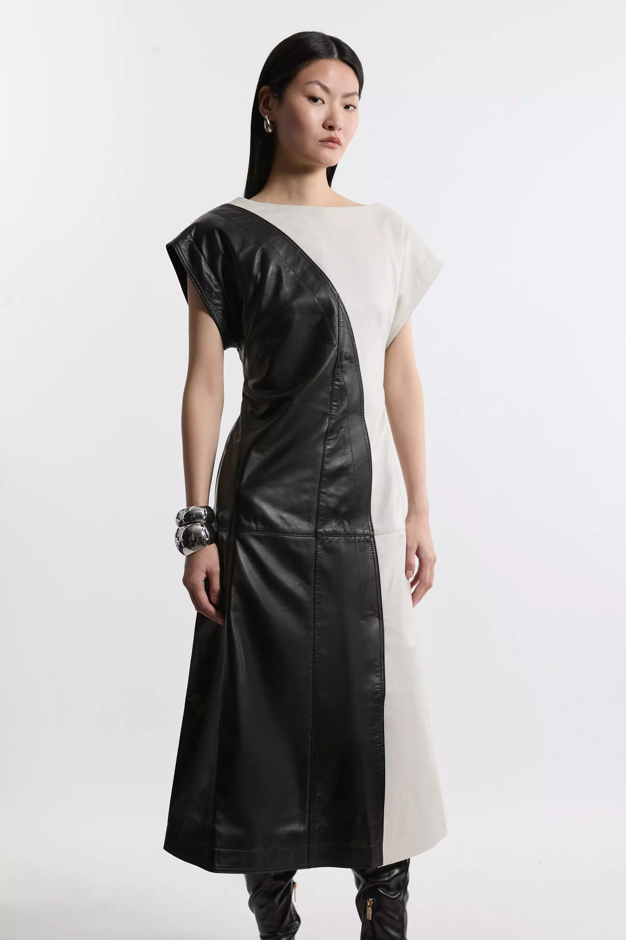 ★Karen Millen★ カラーブロックテーラードペンシルドレス Petite Soft Tailored Color Block Dress | Karen Millen