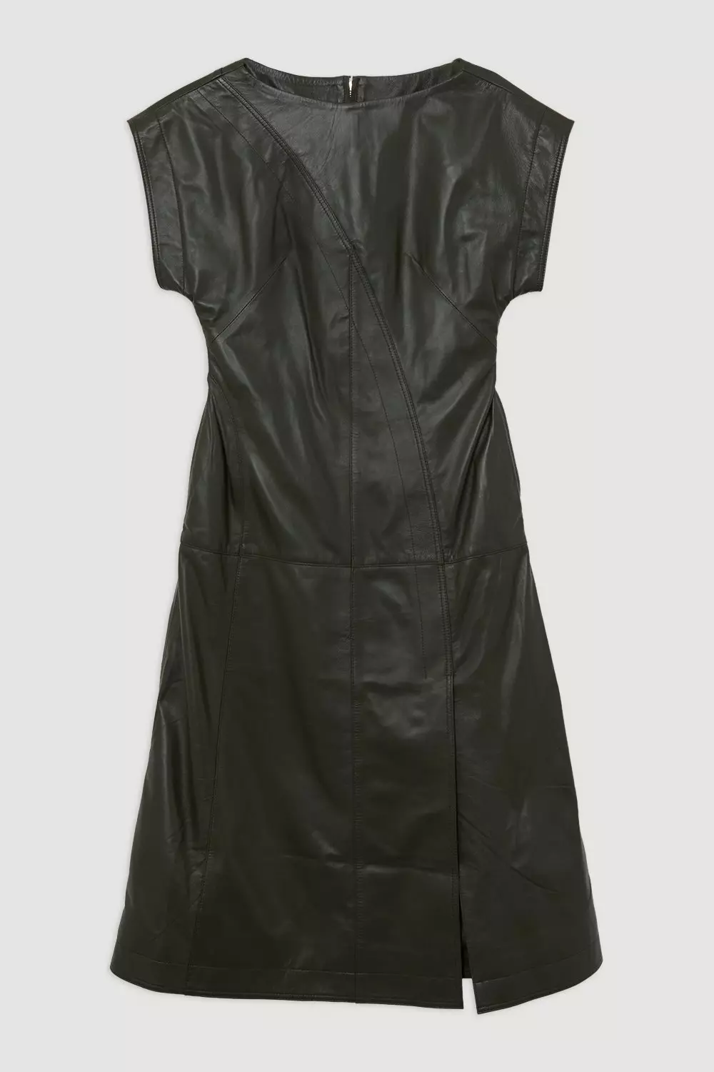 Leather Full Midi Dress | Karen Millen