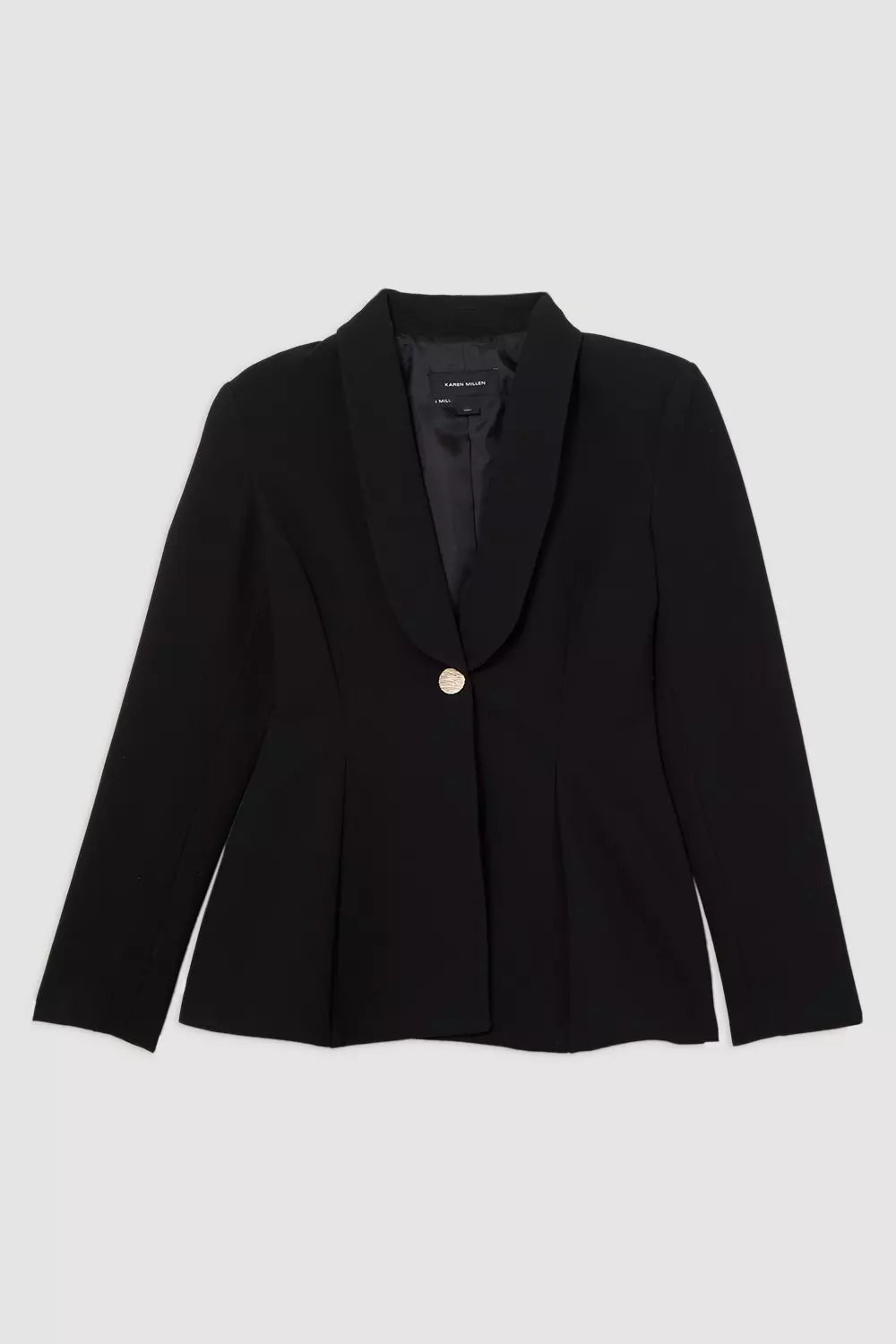 Compact Stretch Stab Stitch Single Breasted Tailored Jacket