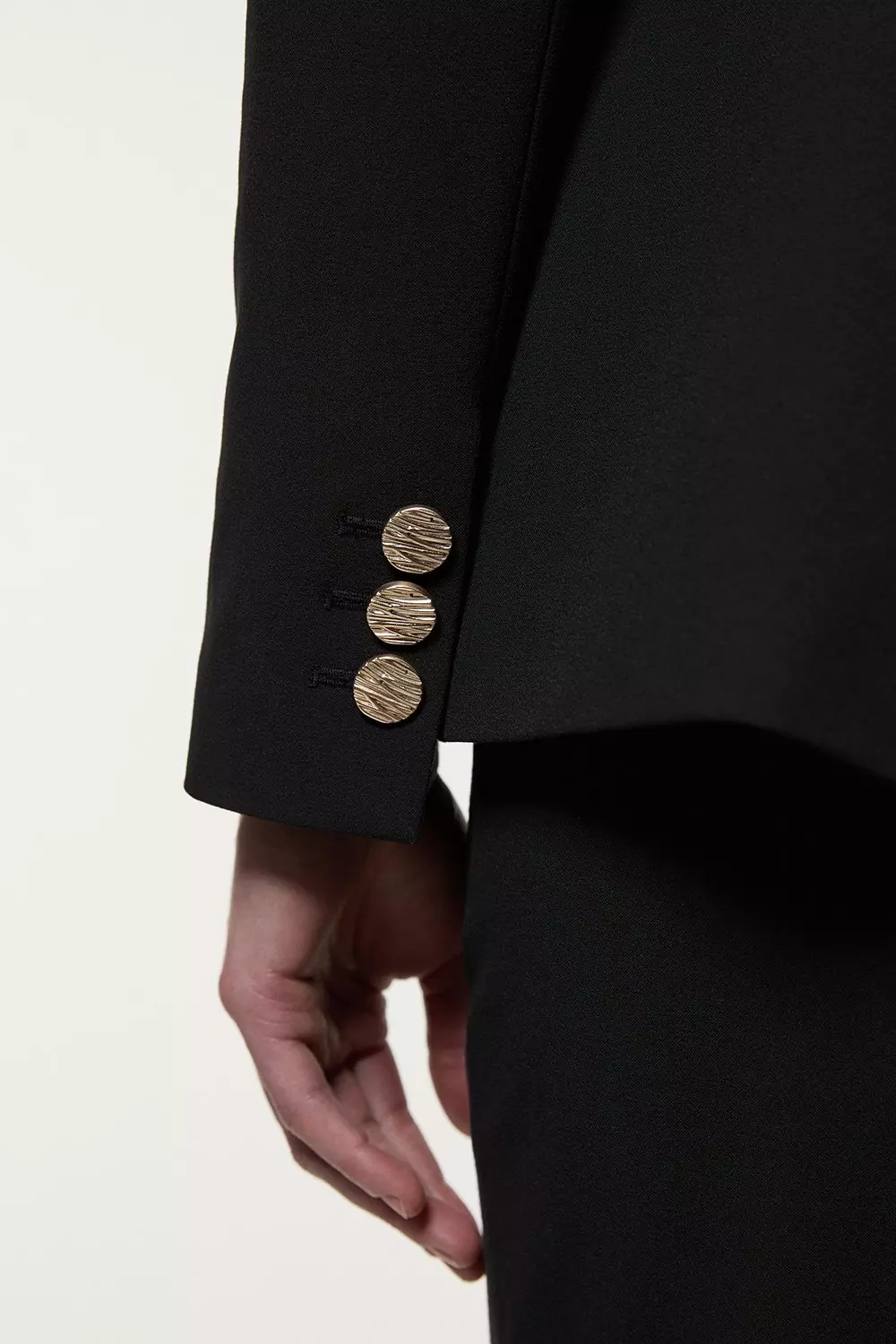 Compact Stretch Stab Stitch Single Breasted Tailored Jacket