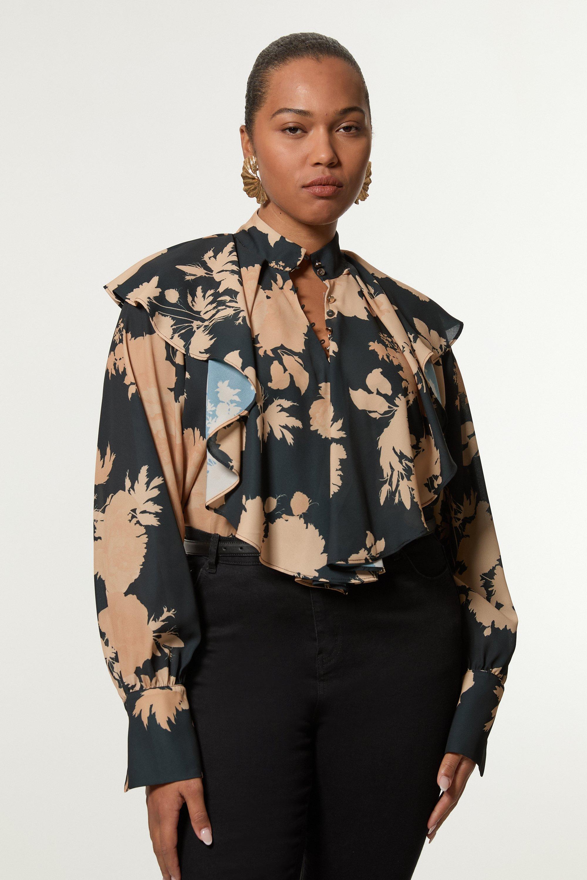 High Neck Long Sleeve Tops | Karen Millen High Neck Long Sleeve Tops | Karen Millen