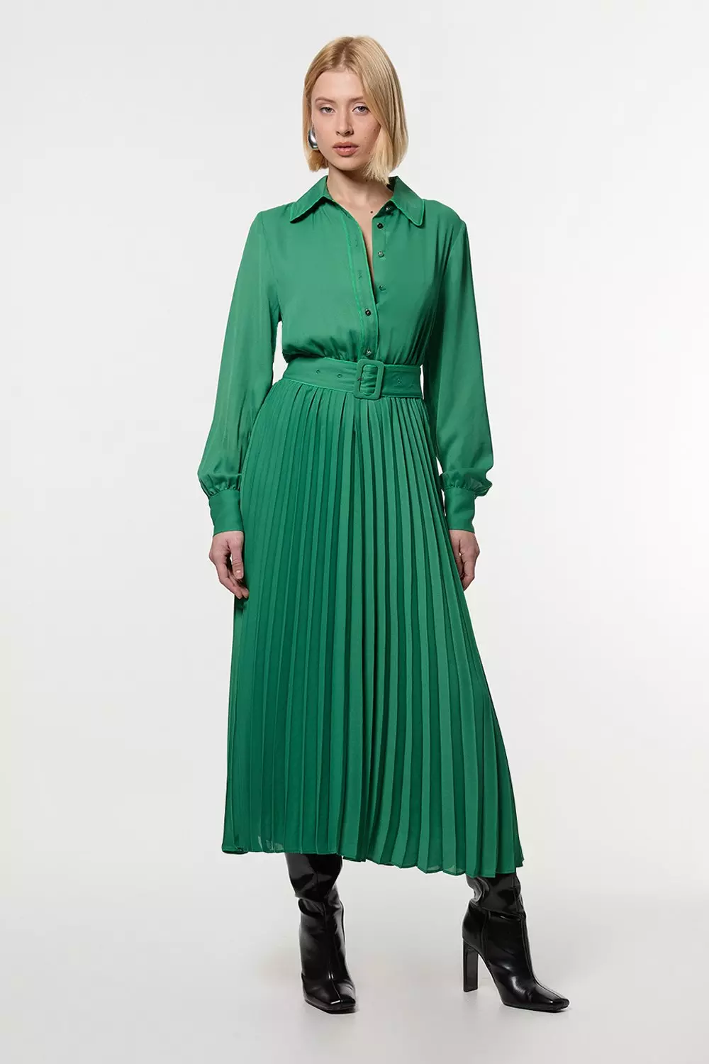 ワンピース PHILOSOPHY Women Mid Skirts 04440723 0407 green bkk22919_green_xl?$