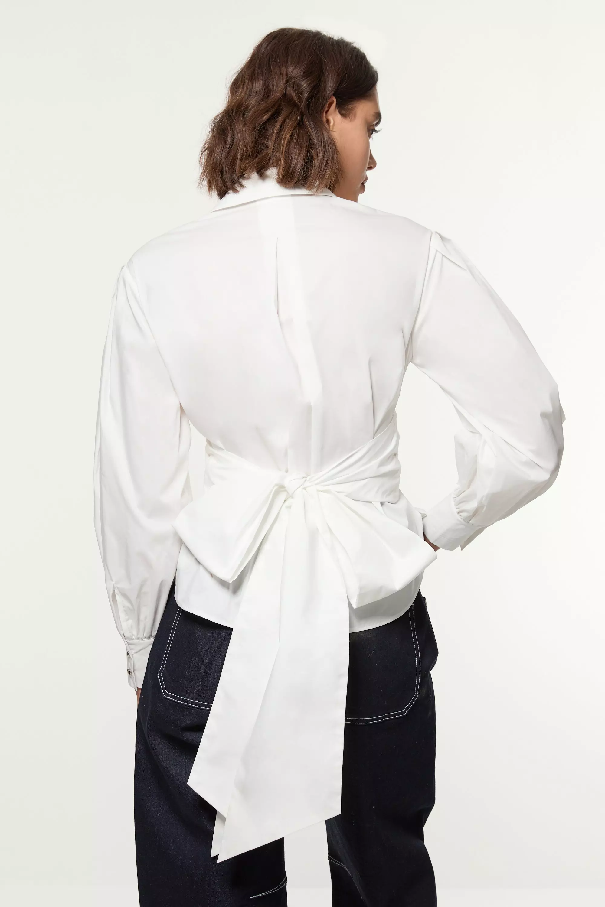 J.Crew: Silk Peplum Top In Polka Dot For Women