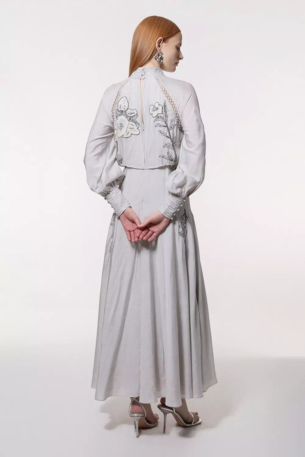 【美品】BALLOON SLEEVE I LINE DRESS Nico 2.0 Balloon Sleeve Dress | Parallel