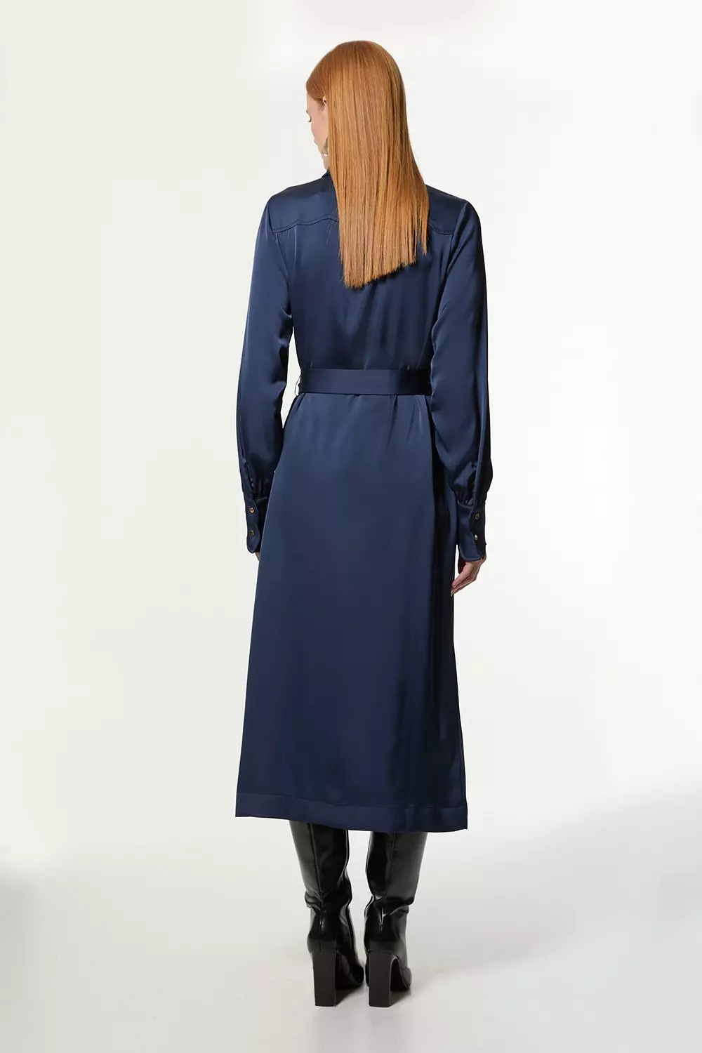 【Karen Millen】ウエスタンスタイル ミディ シャツ ワンピース Western Style Woven Midi Shirt Dress | Karen Millen