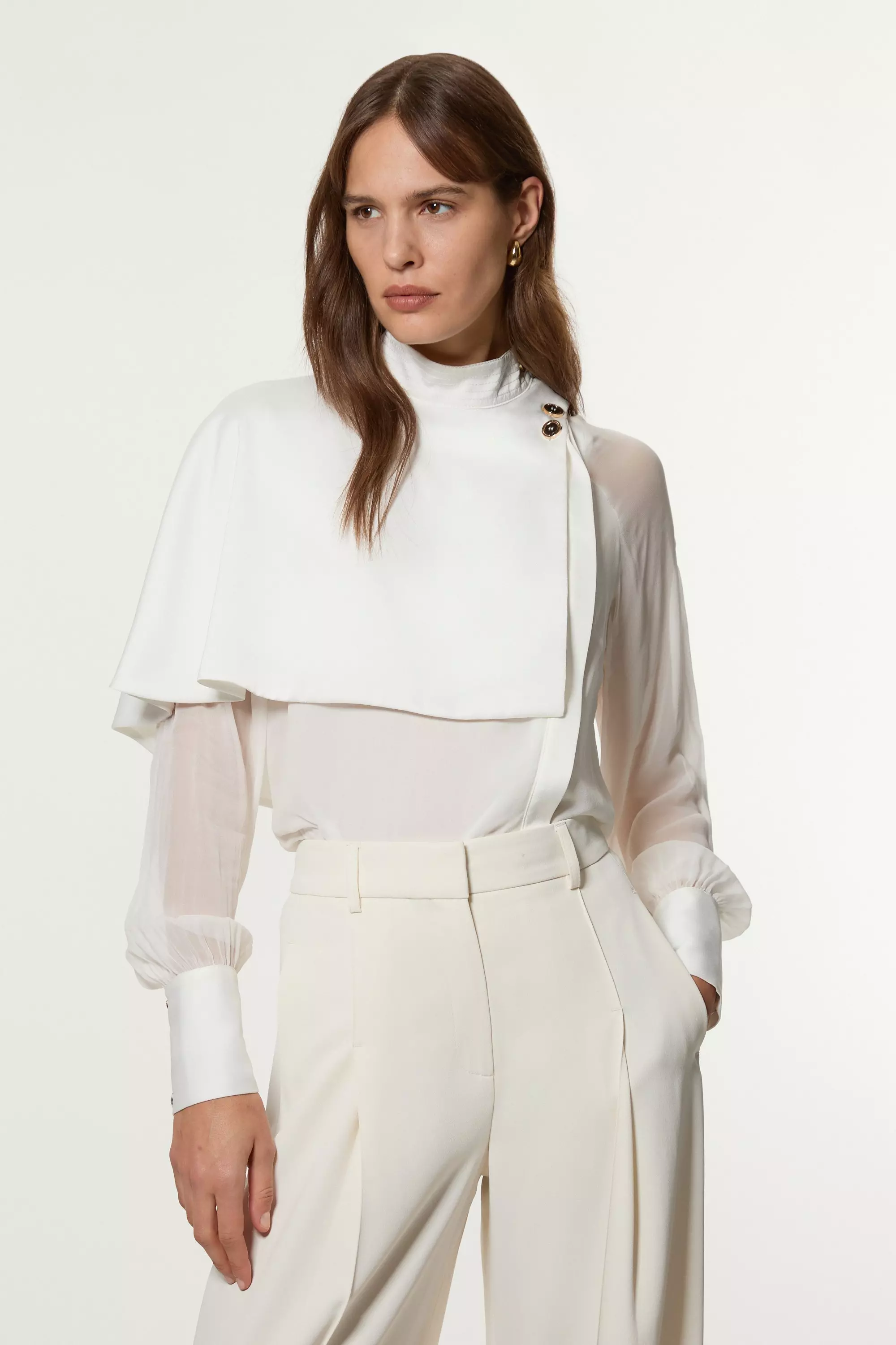 Sheer cape top online