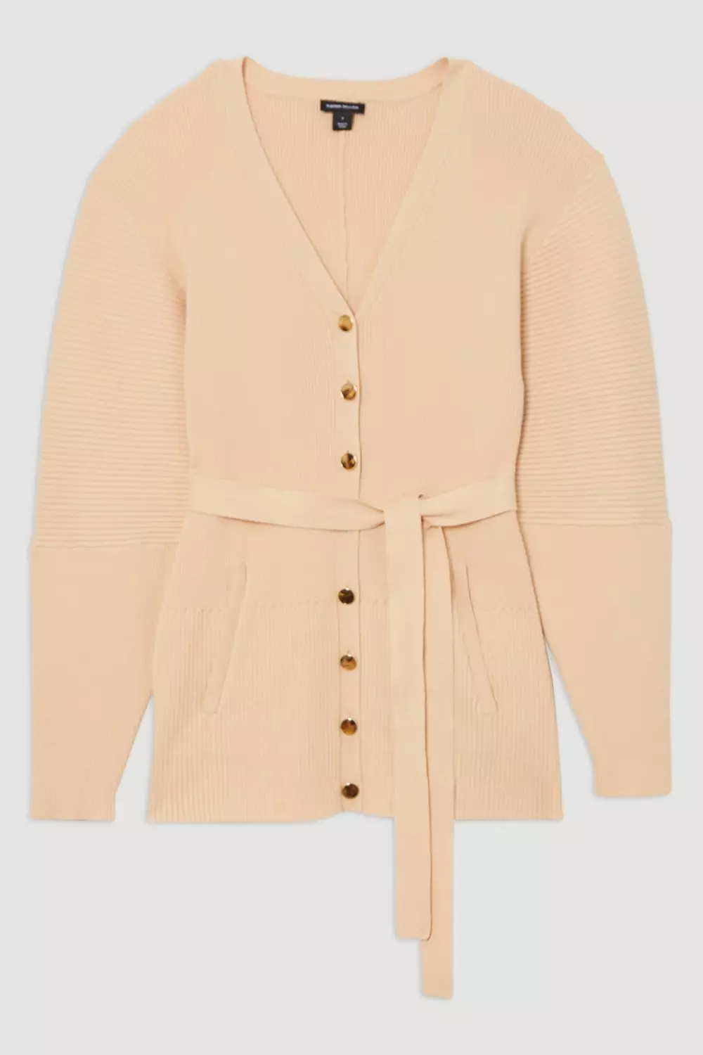 Structured Rib Knitted Cardi | Karen Millen