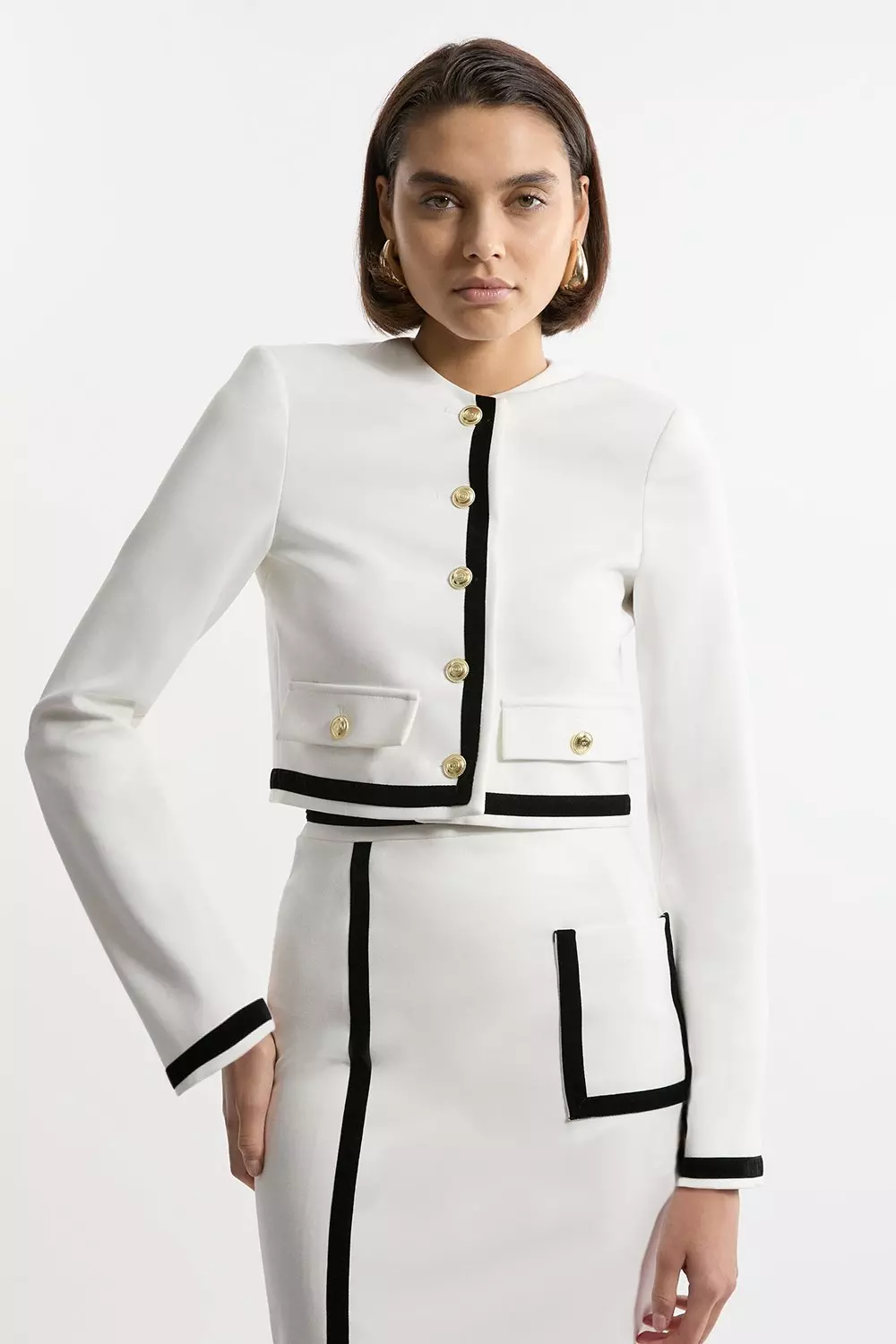 Karen millen white jacket best sale