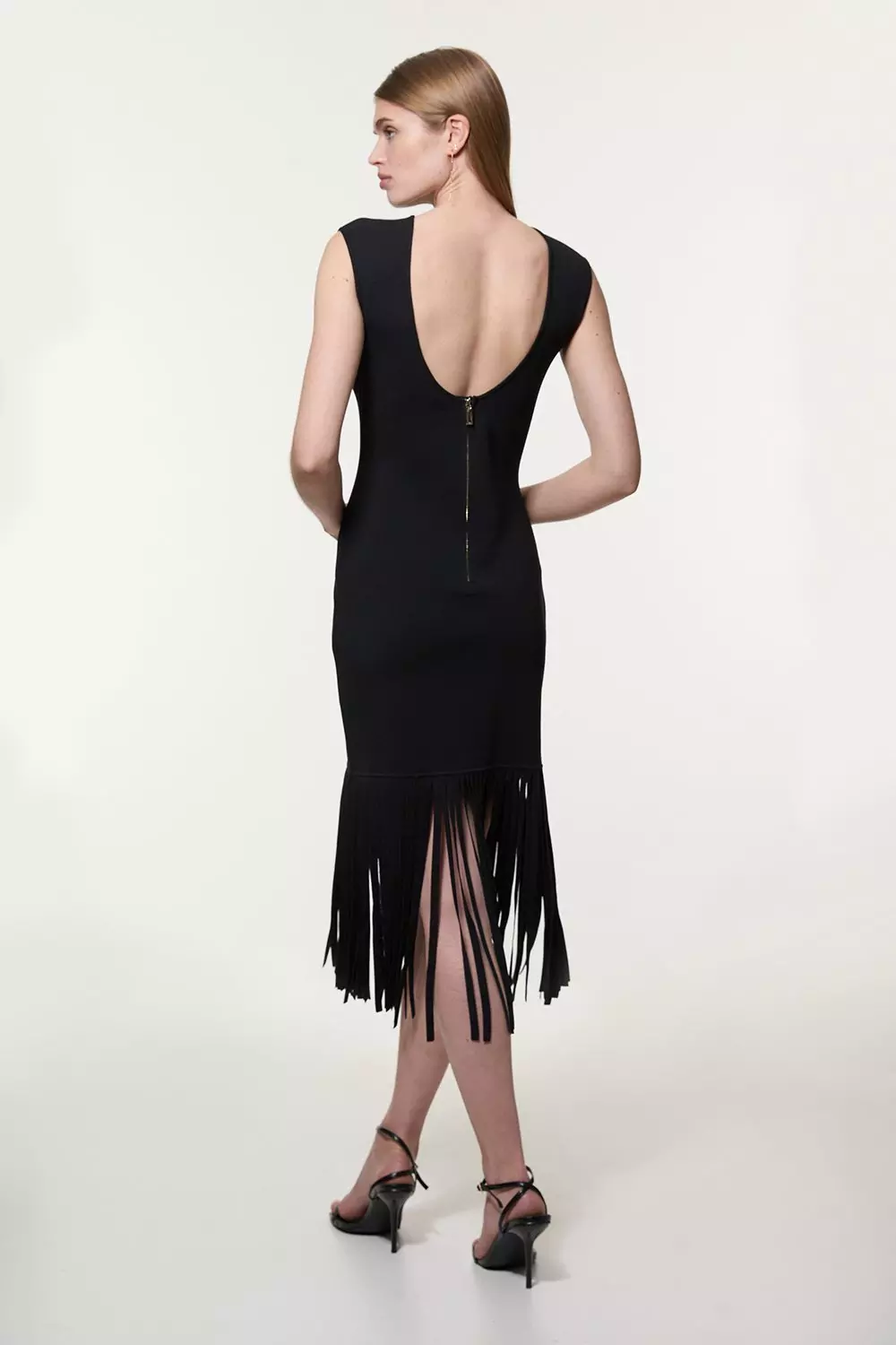 関送込【KAREN MILLEN】コントラストニットストラップドレス 関送込【KAREN MILLEN】コントラストニットストラップドレス