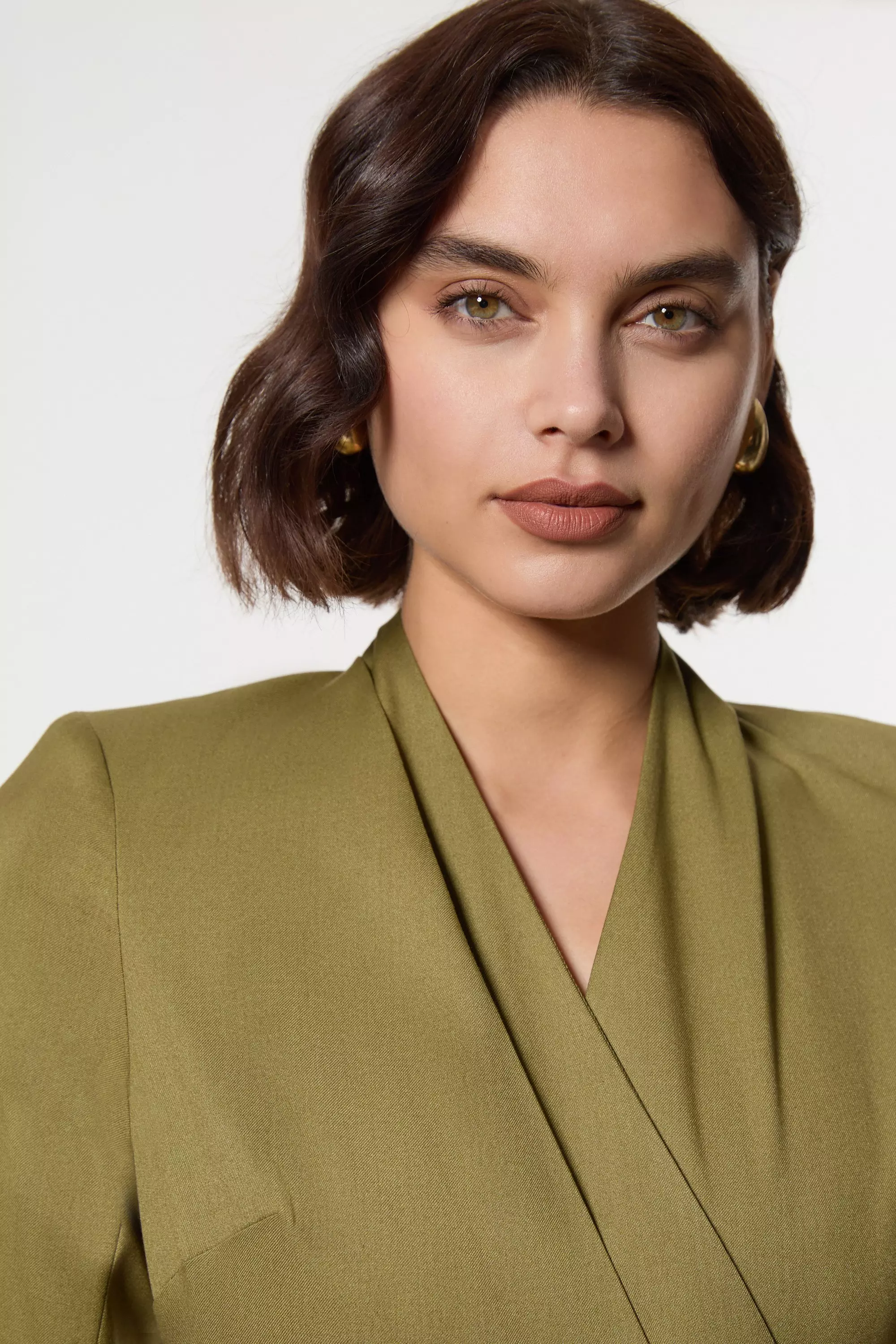Moss Petite Soft Structured Tailored Wrap Blazer Dress alternative image