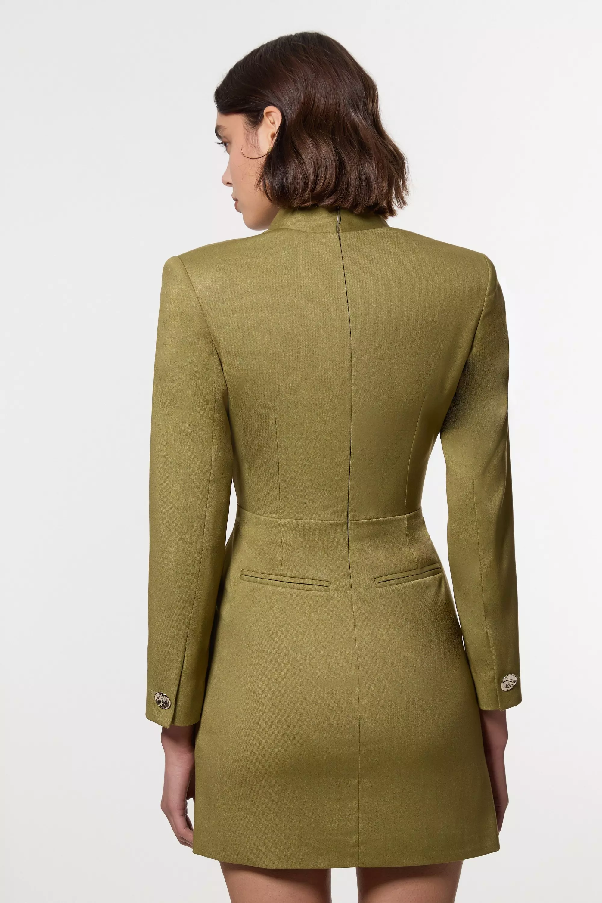 Moss Petite Soft Structured Tailored Wrap Blazer Dress alternative image