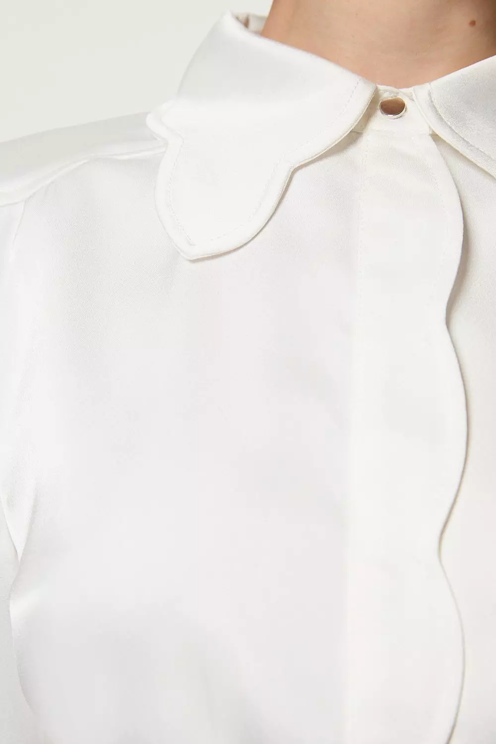emm the shop mokumoku scallop blouse 白 dc3cc779368800969b4d2cc536563e