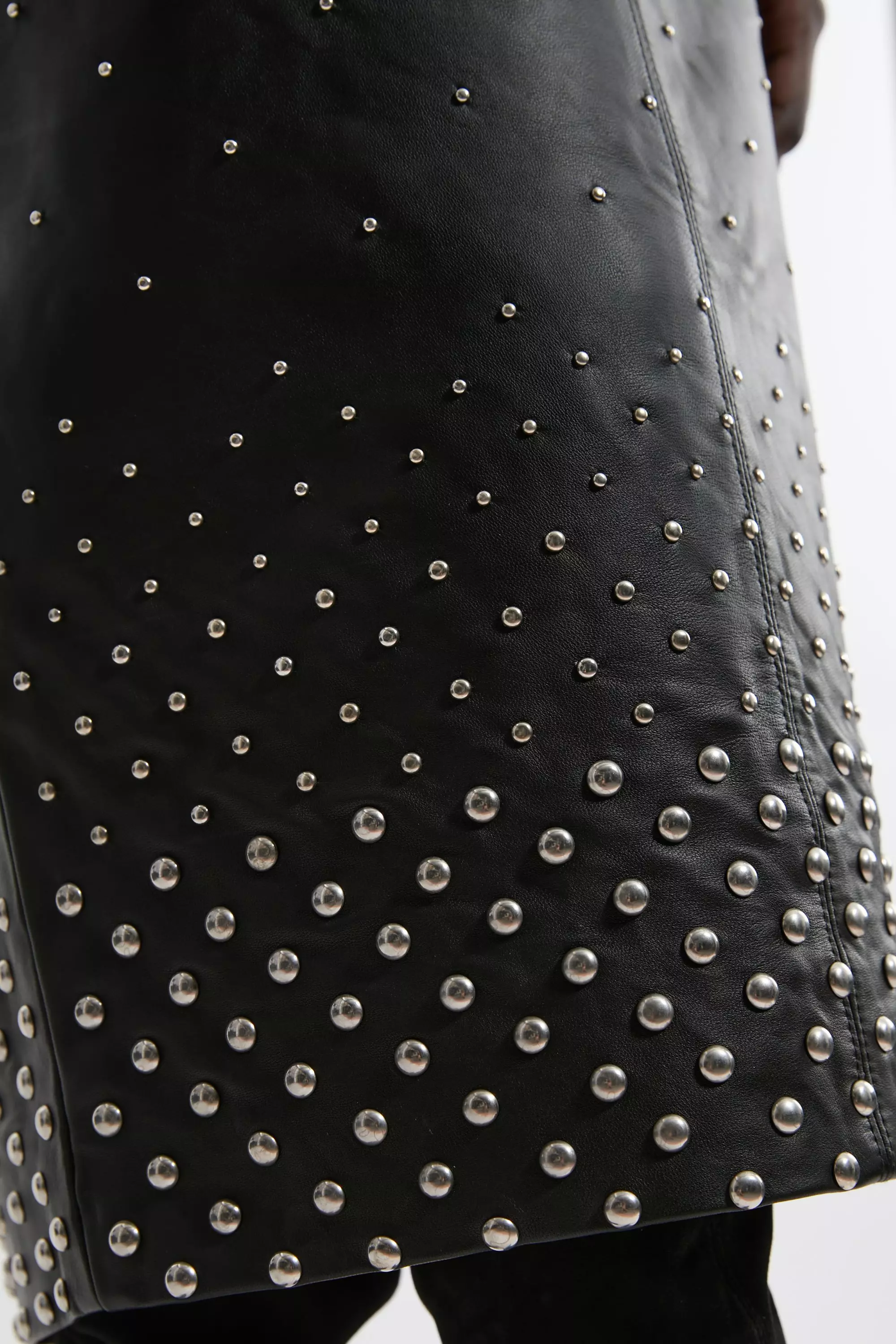 Studded Leather Pencil Skirt alternative image