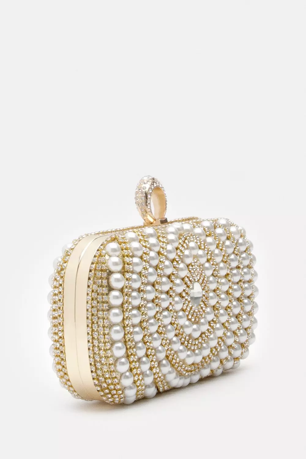 Karen millen gold clutch bag online