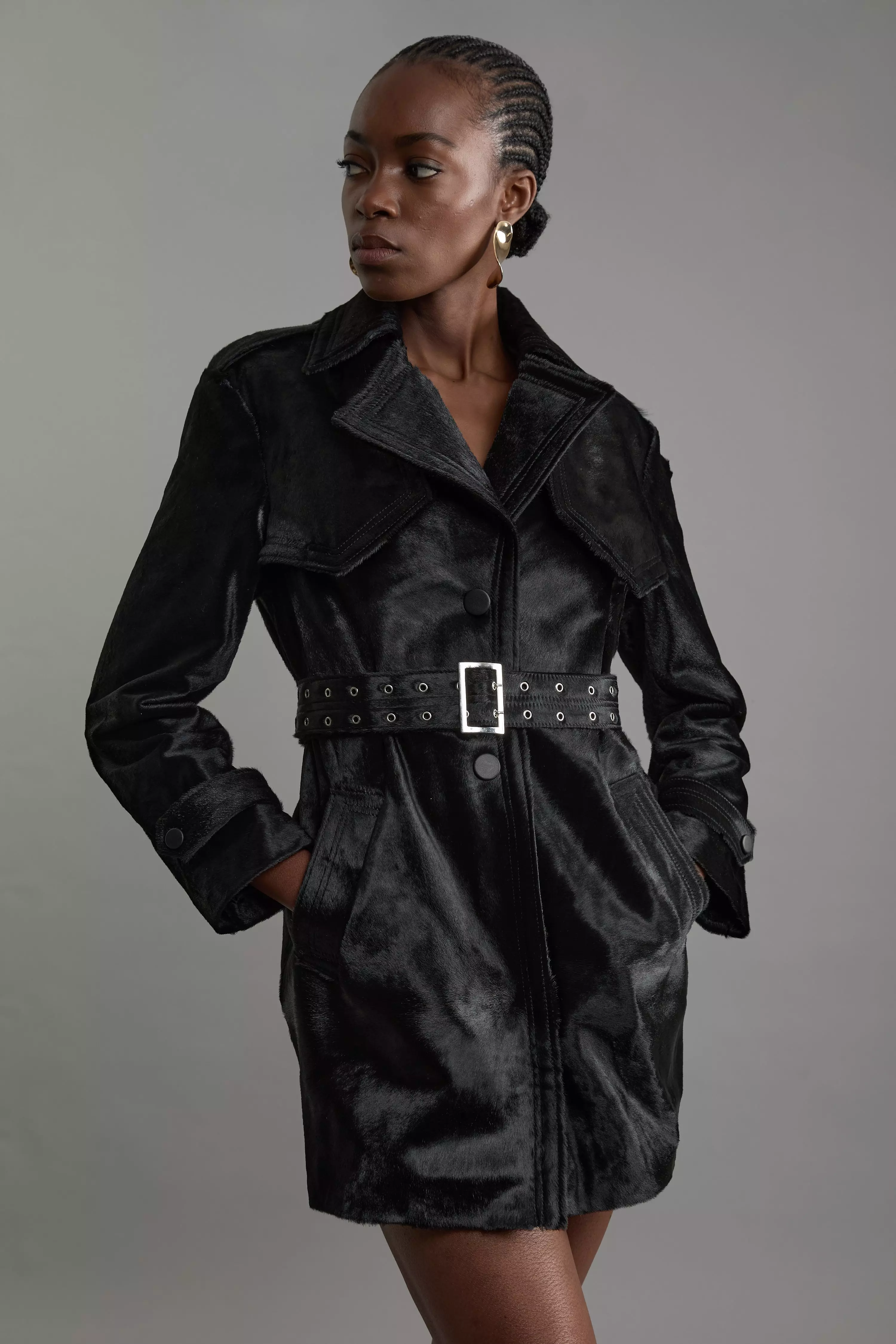 Cropped Oversized Trench Coat | OAK + FORT – OAK + FORT USA