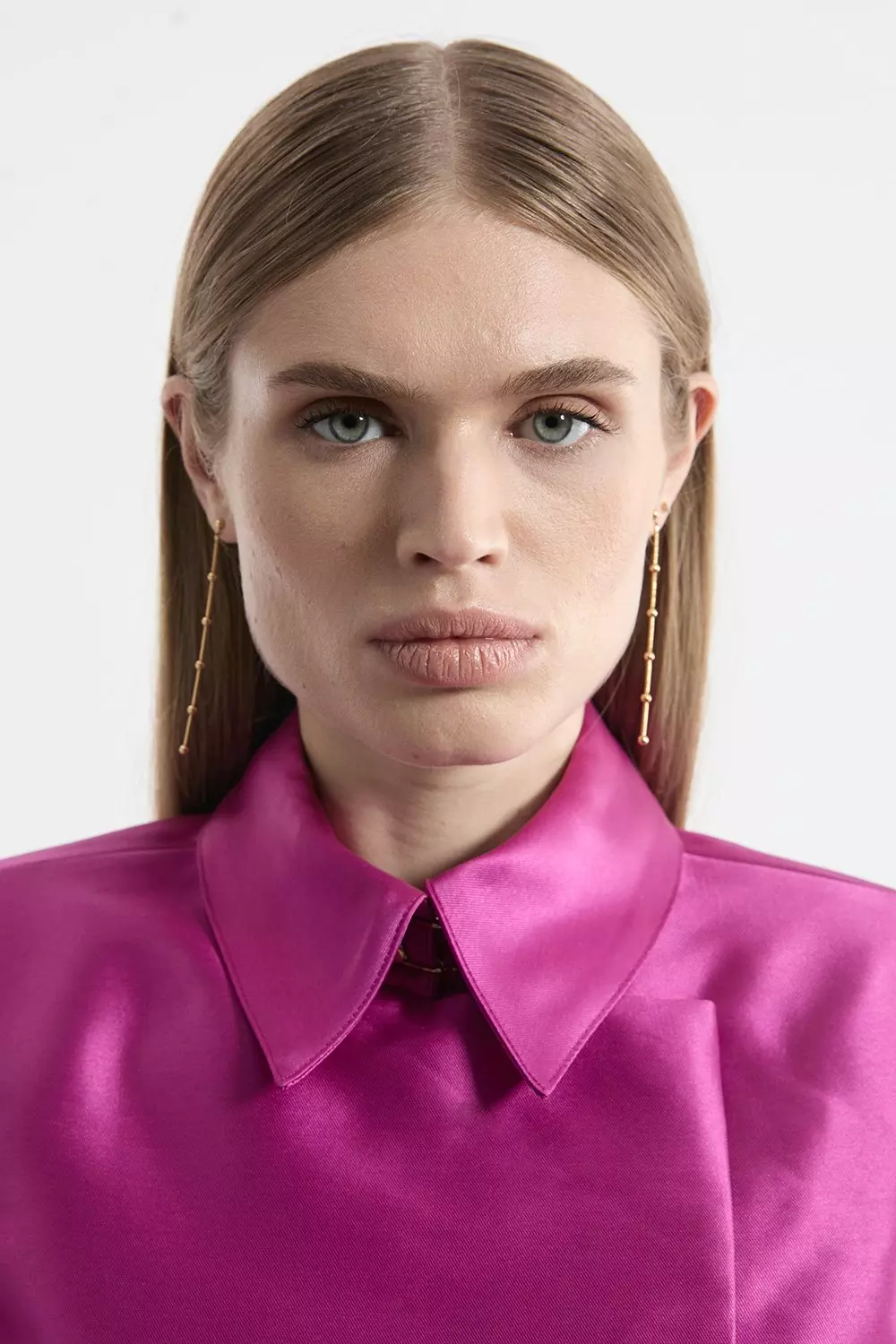 Collared Twill Cropped Woven Jacket | Karen Millen
