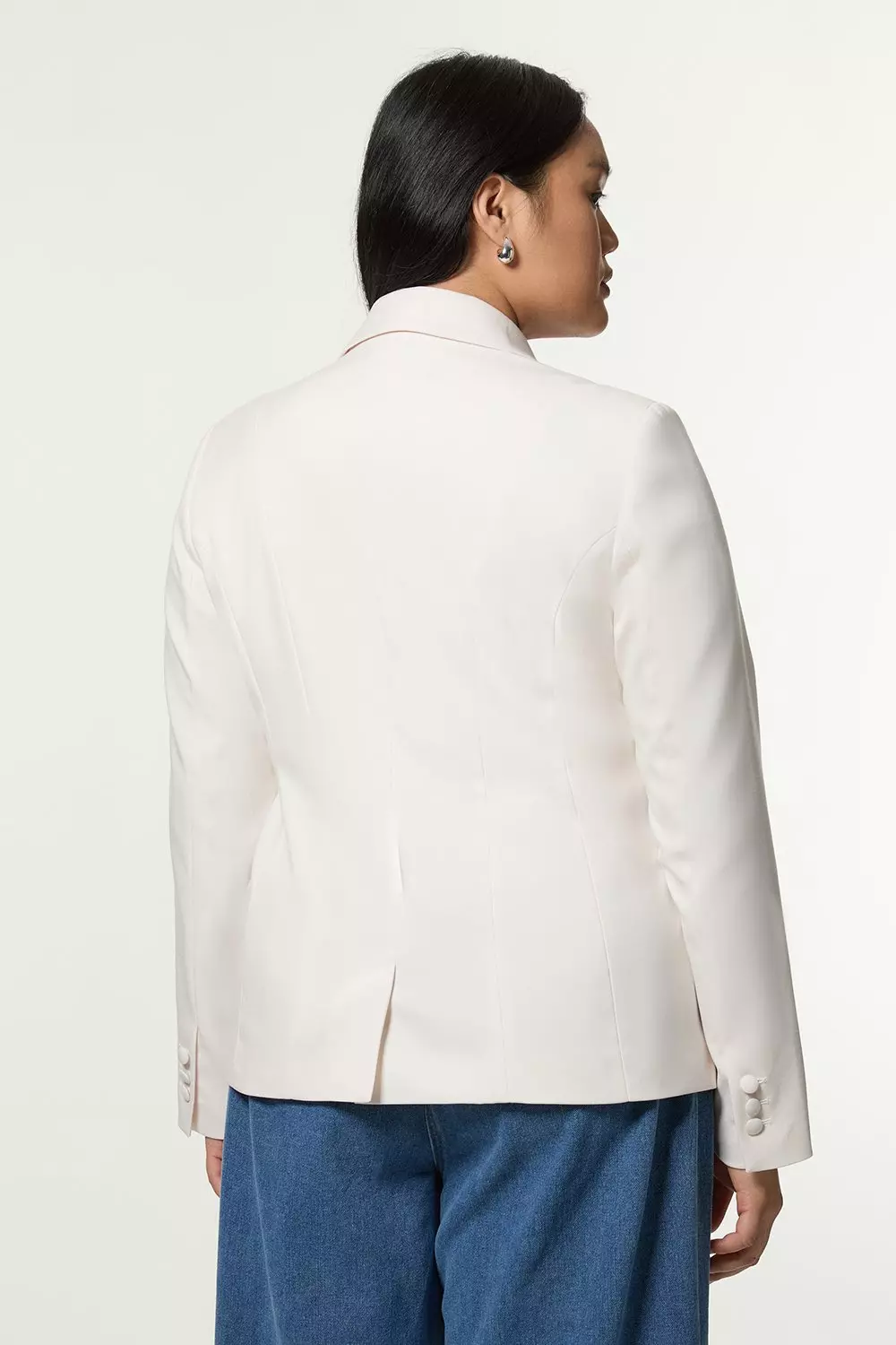Plus size cream blazer online