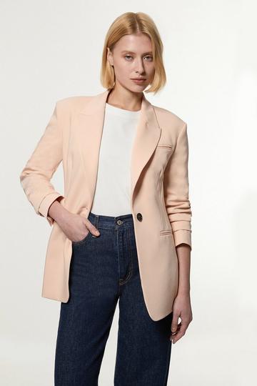 Petite Tailored Single Breasted Jacket neutral