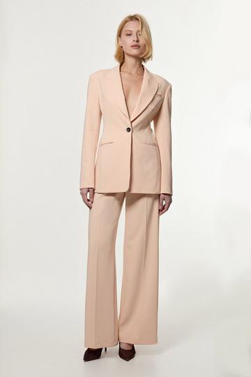 Petite Tailored Slim Fit Kickflare Trouser neutral