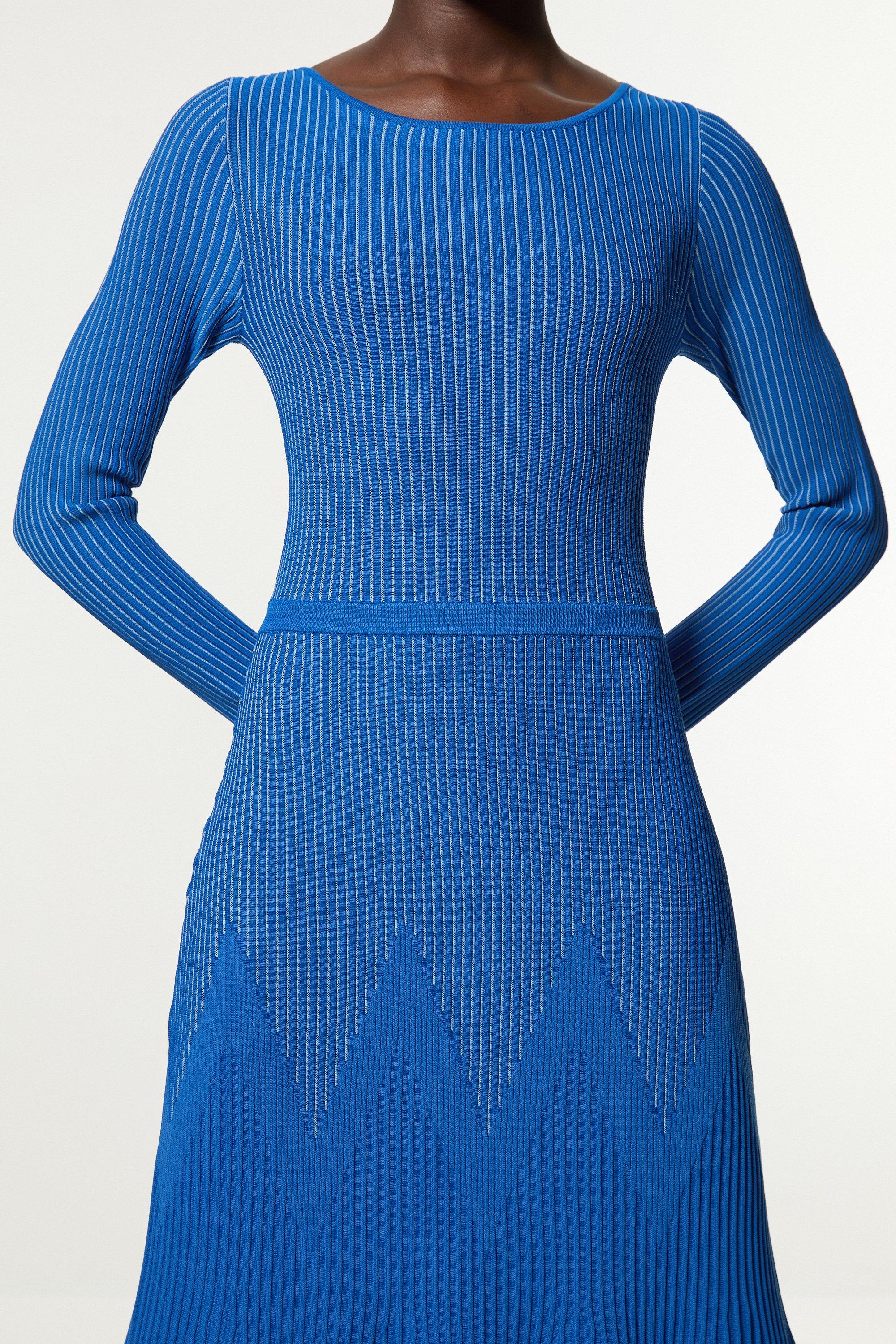 CARTOGRAPHIC PATTERN DRESS ブルーM bkk23230_cobalt_xl?$