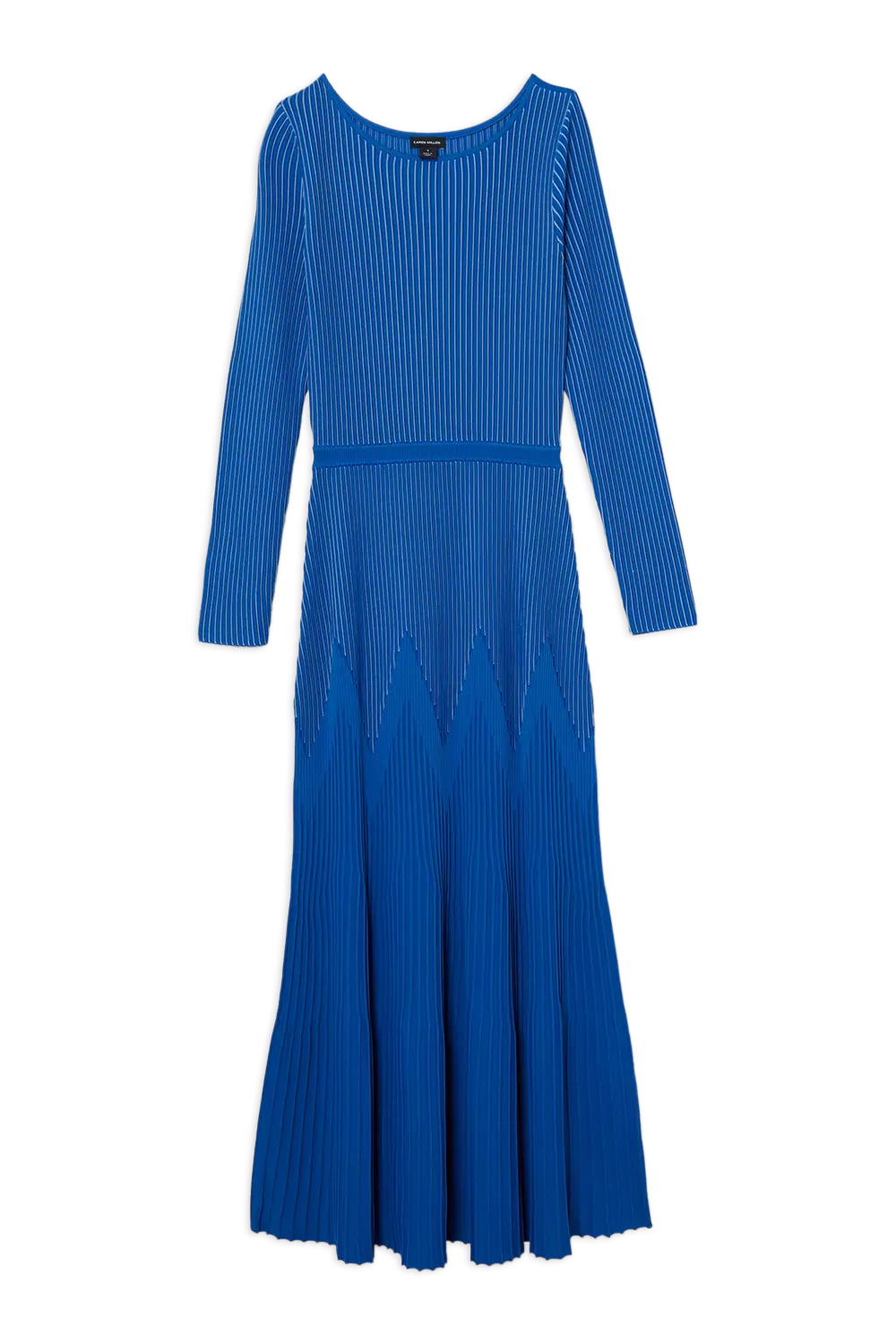 Zig Zag Detail Knitted Maxi Dress | Karen Millen