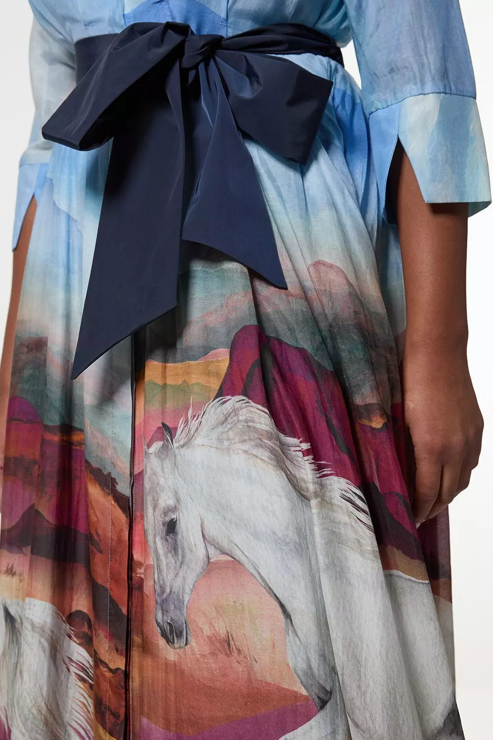 mame SilkCotton I‐Line Dress A-Line Tea Length Satin Mother of the Bride Dresses