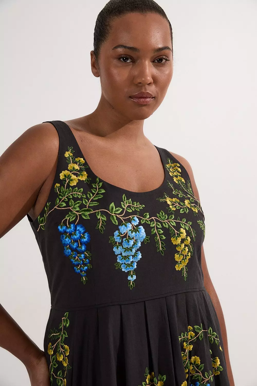 Karen Millen☆Floral Embroidered Woven Prom Dress【UK発】 bkk23242_black_xl?$